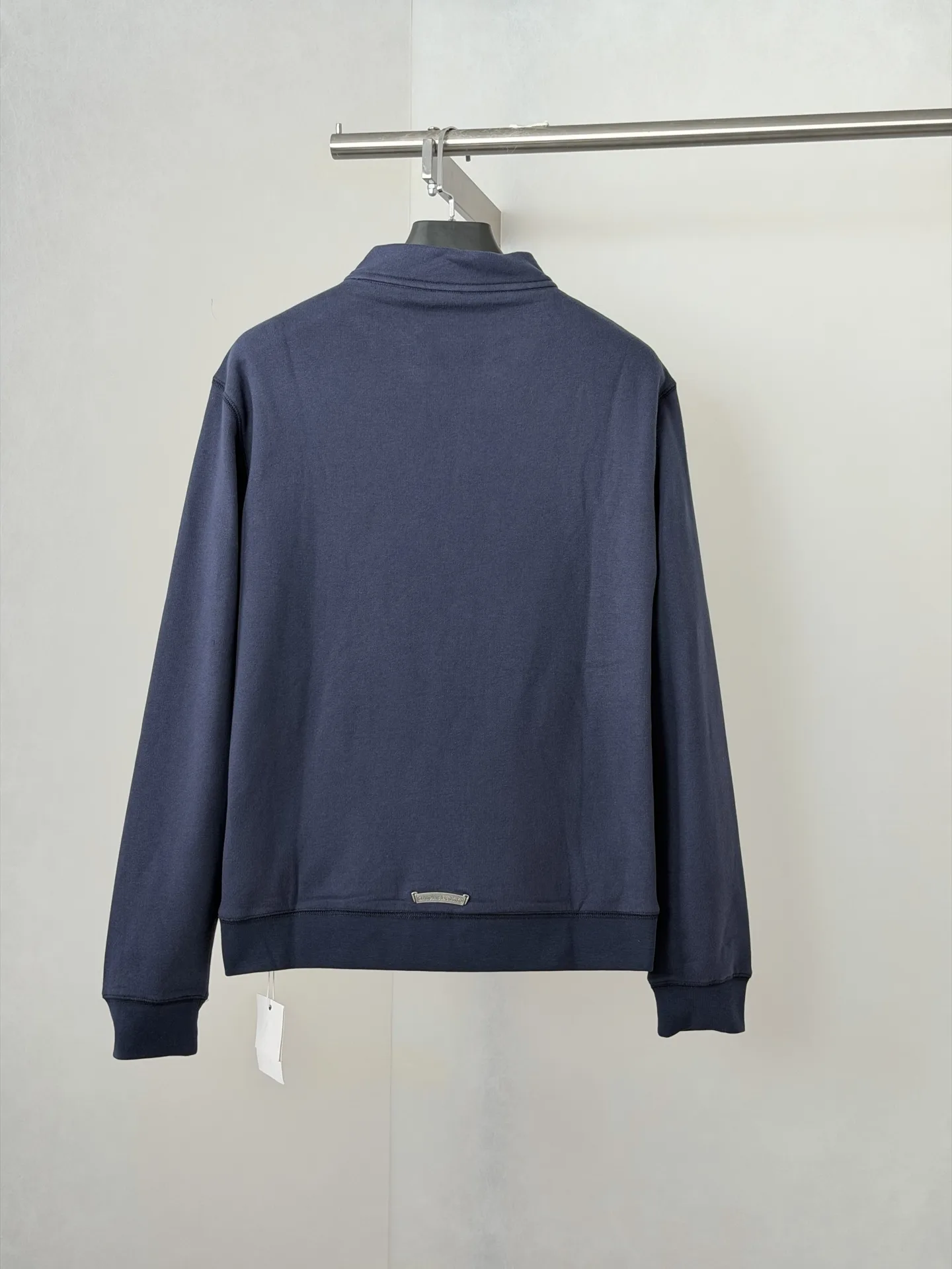 Leather Cross Patch Half-Zip Sweatshirt D29021982 — view 2