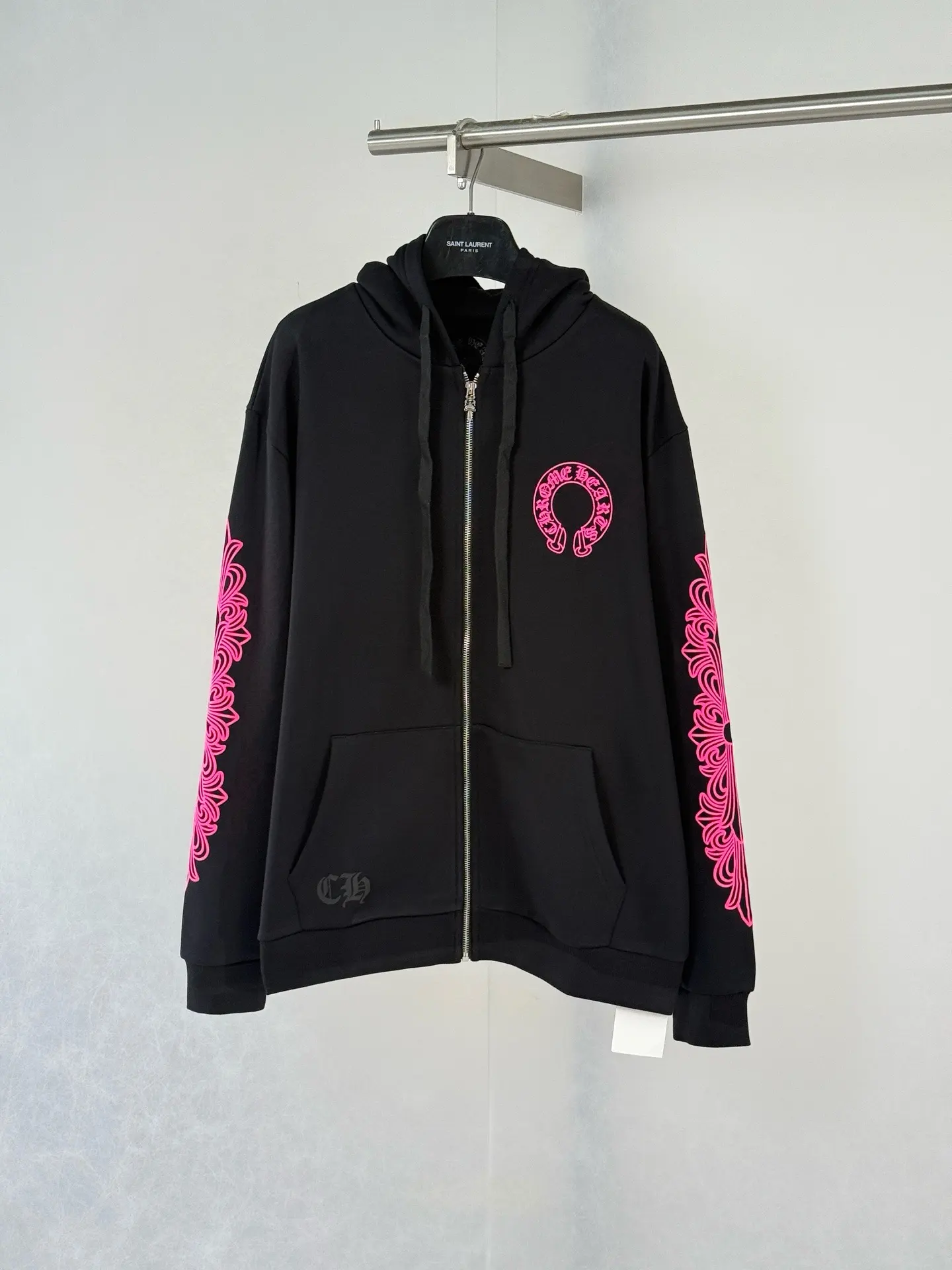 Horseshoe Logo Print Zip-Up Hoodie D29022047