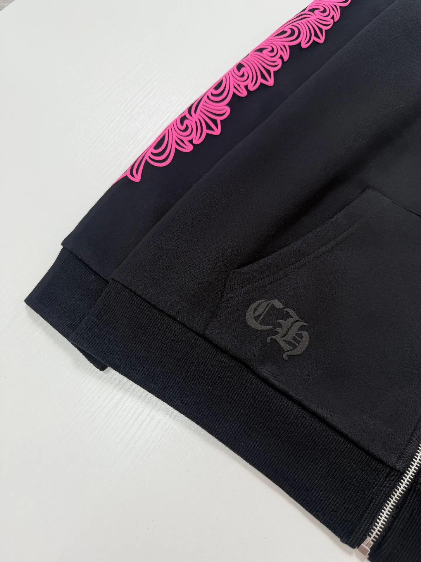 Horseshoe Logo Print Zip-Up Hoodie D29022047 — view 8