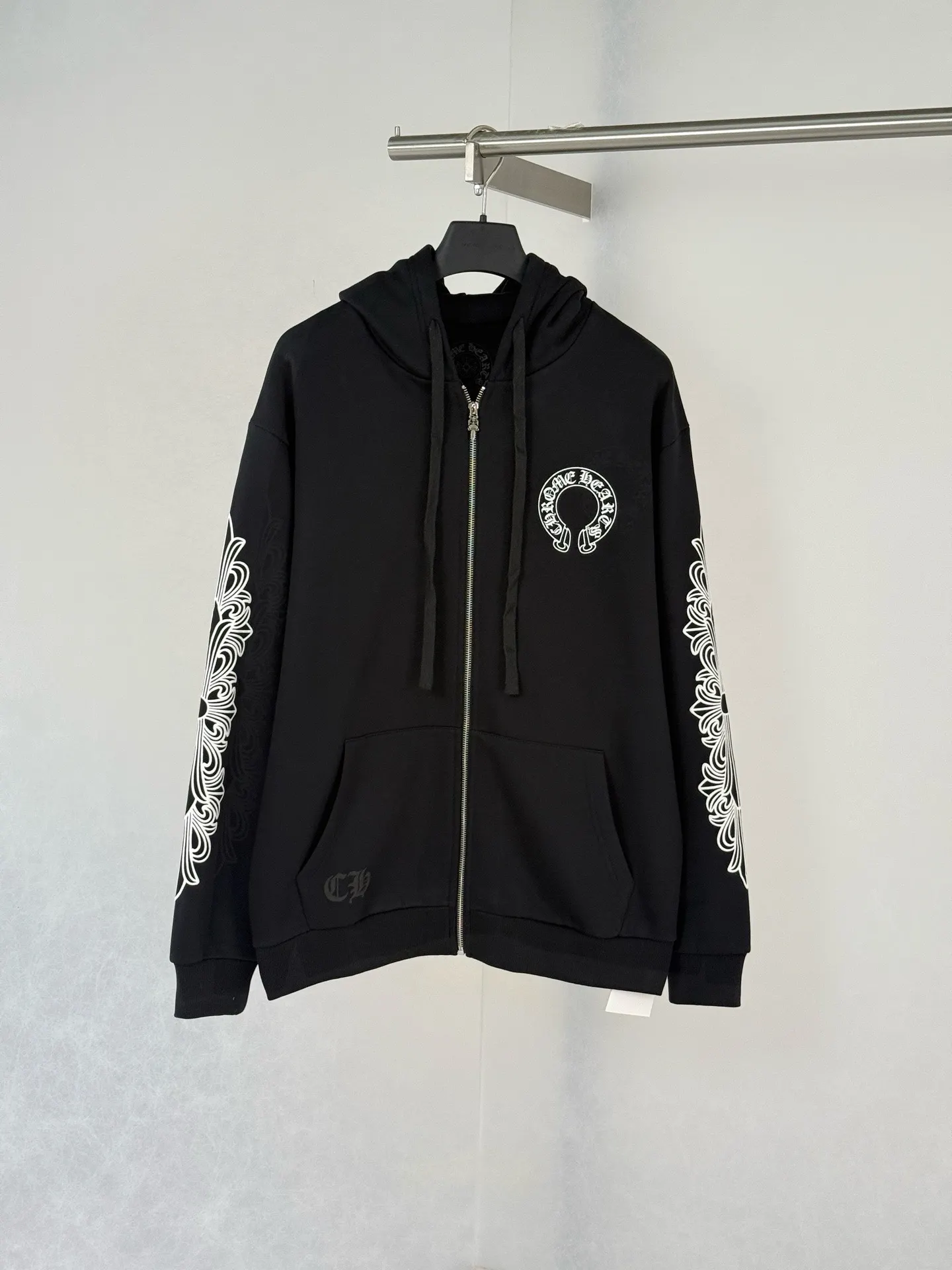 Horseshoe Logo Print Zip-Up Hoodie D29022046