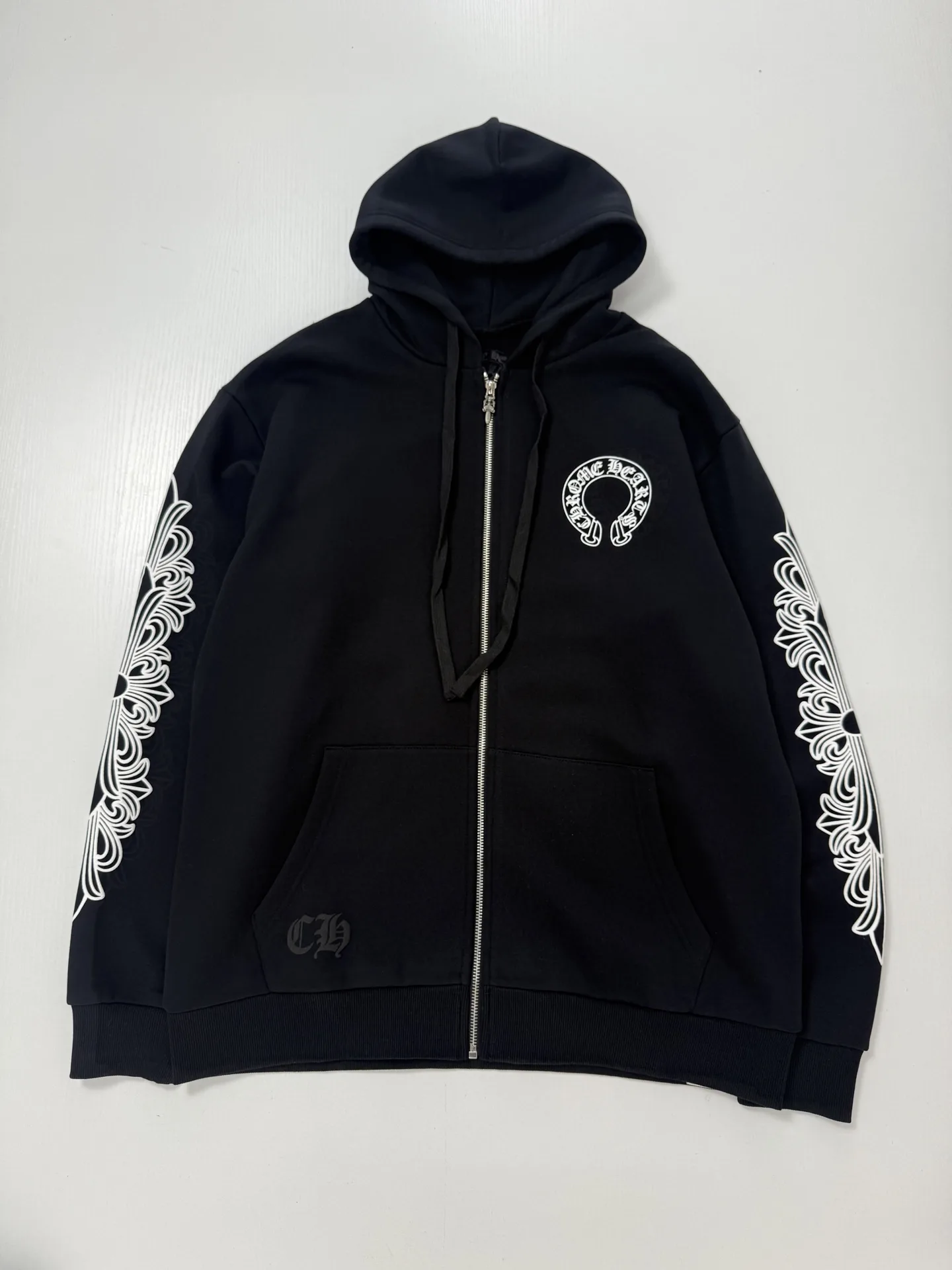 Horseshoe Logo Print Zip-Up Hoodie D29022046 — view 3