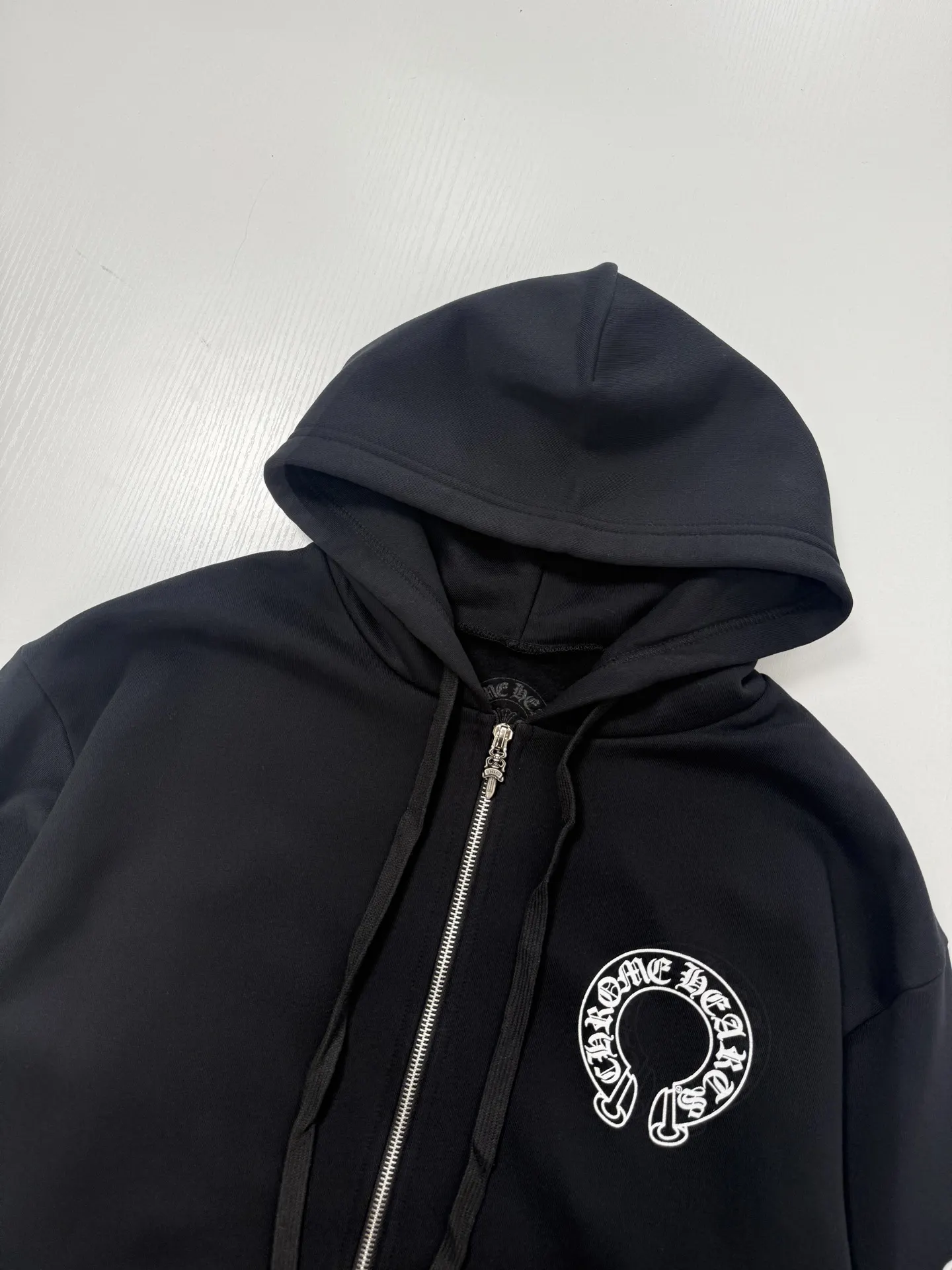 Horseshoe Logo Print Zip-Up Hoodie D29022046 — view 4