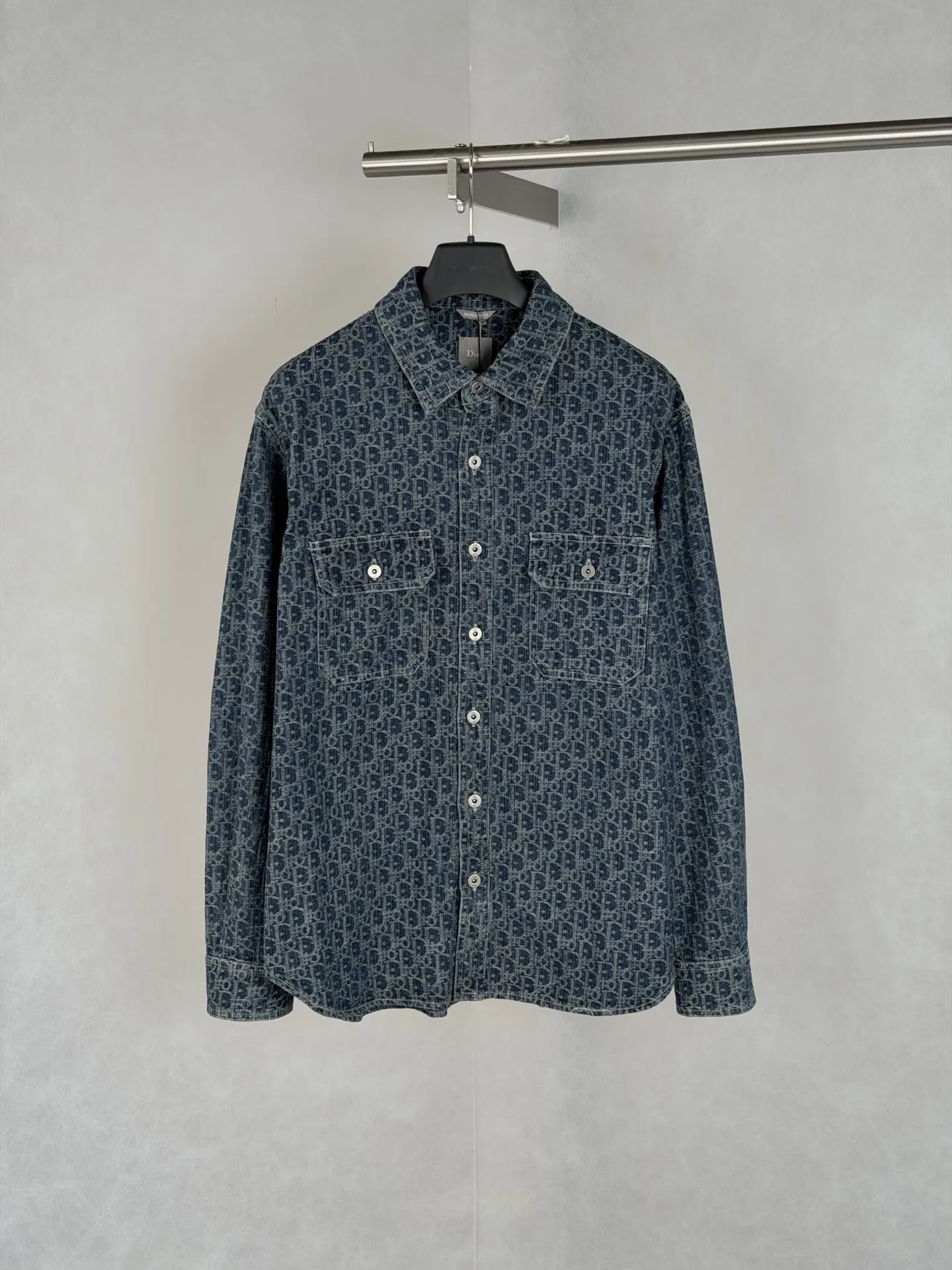 Oblique Jacquard Denim Shirt D29021973