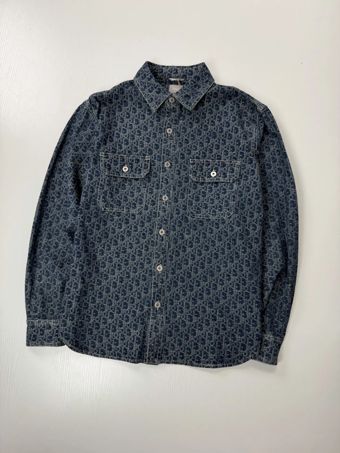 Oblique Jacquard Denim Shirt D29021973 — view 3
