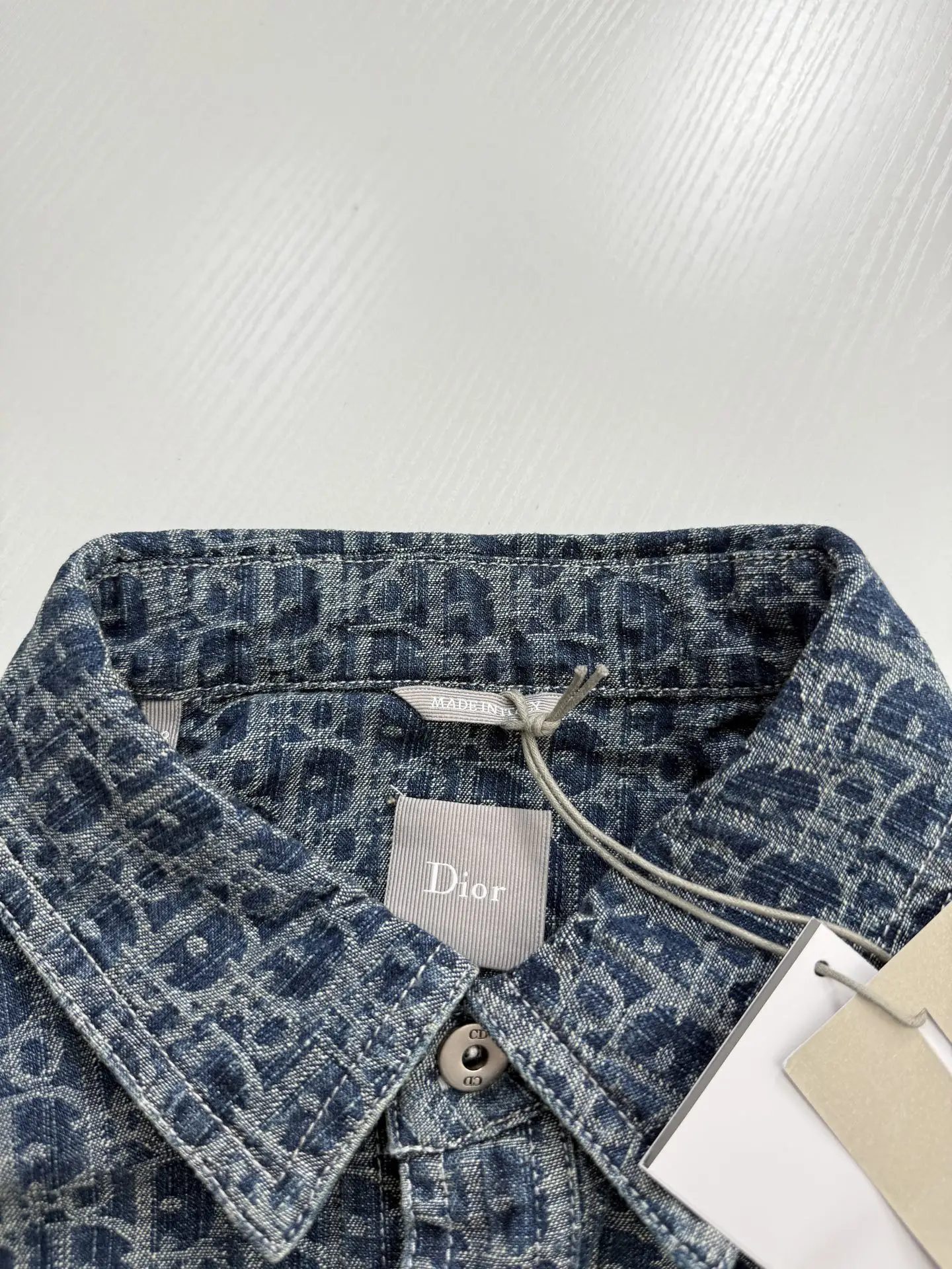 Oblique Jacquard Denim Shirt D29021973 — view 4