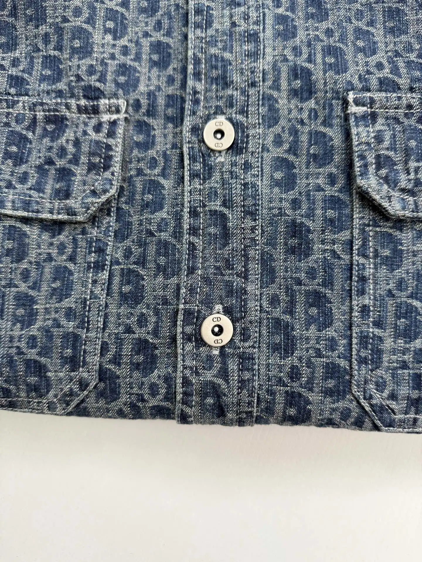 Oblique Jacquard Denim Shirt D29021973 — view 6