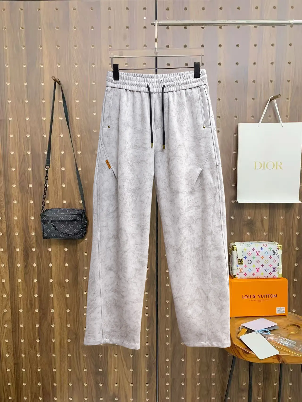 Logo-Appliqué Marbled Drawstring Sweatpants D29015057