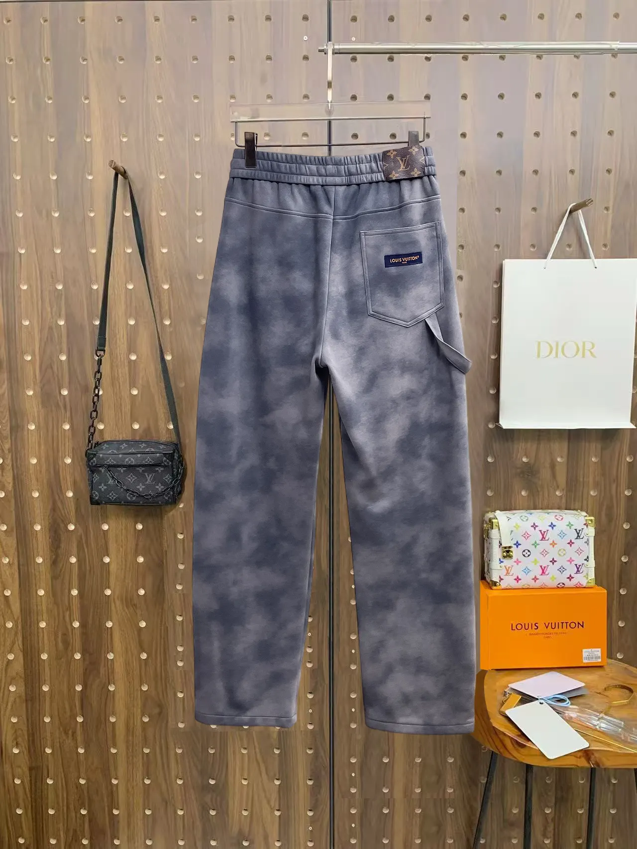 Logo Patch Tie-Dye Effect Sweatpants D29014887 — view 2
