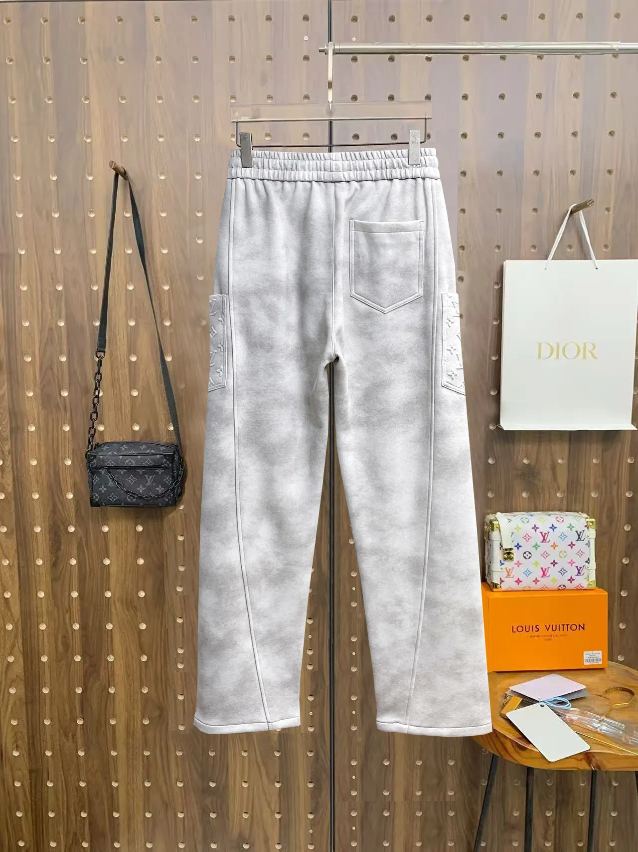 Monogram Embossed Drawstring Sweatpants D29014925 — view 2