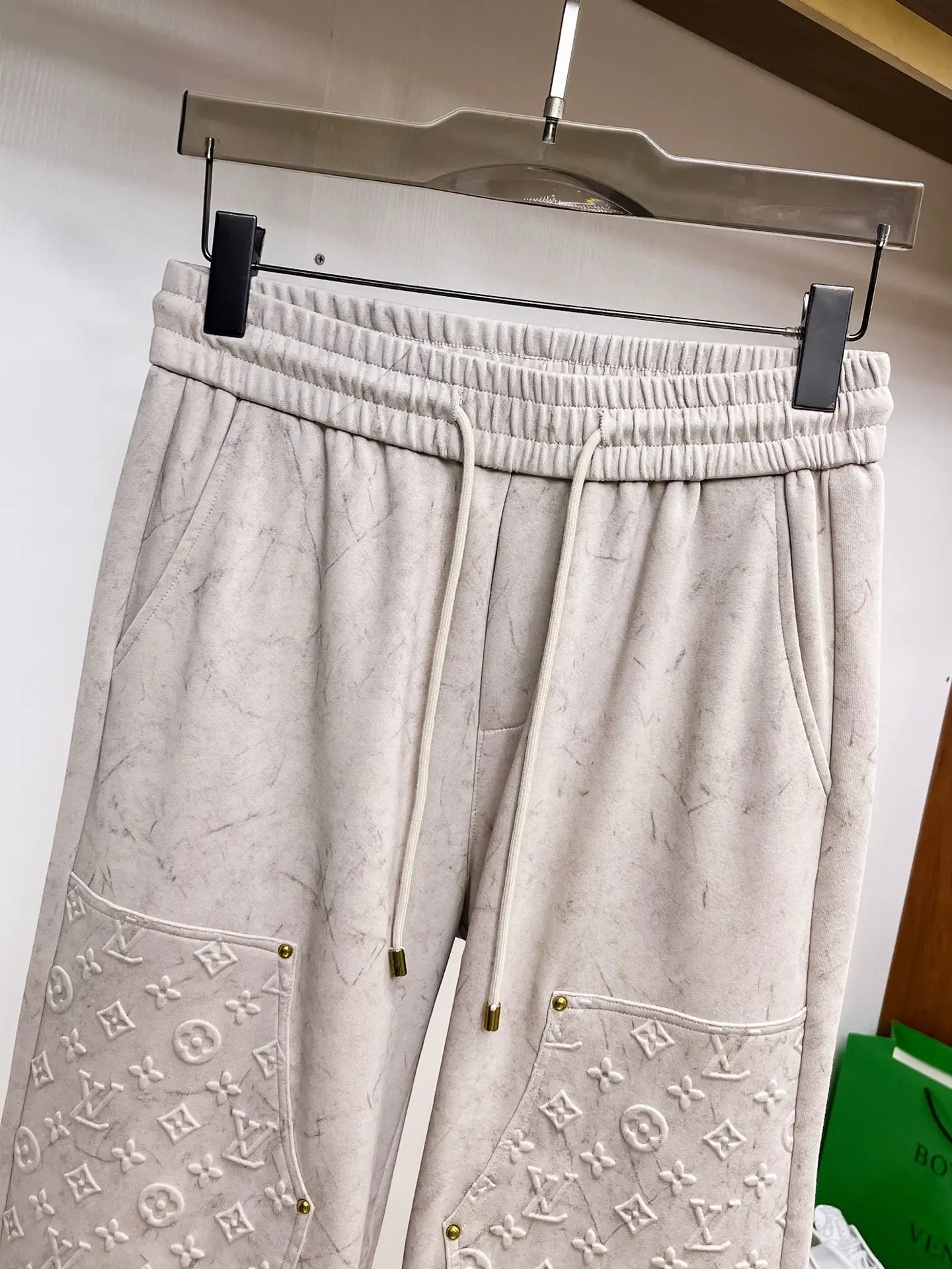 Monogram Embossed Cotton-Blend Sweatpants D29014901 — view 3