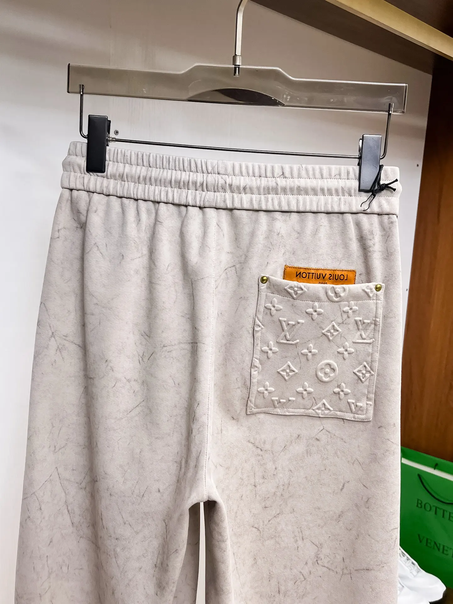 Monogram Embossed Cotton-Blend Sweatpants D29014901 — view 8