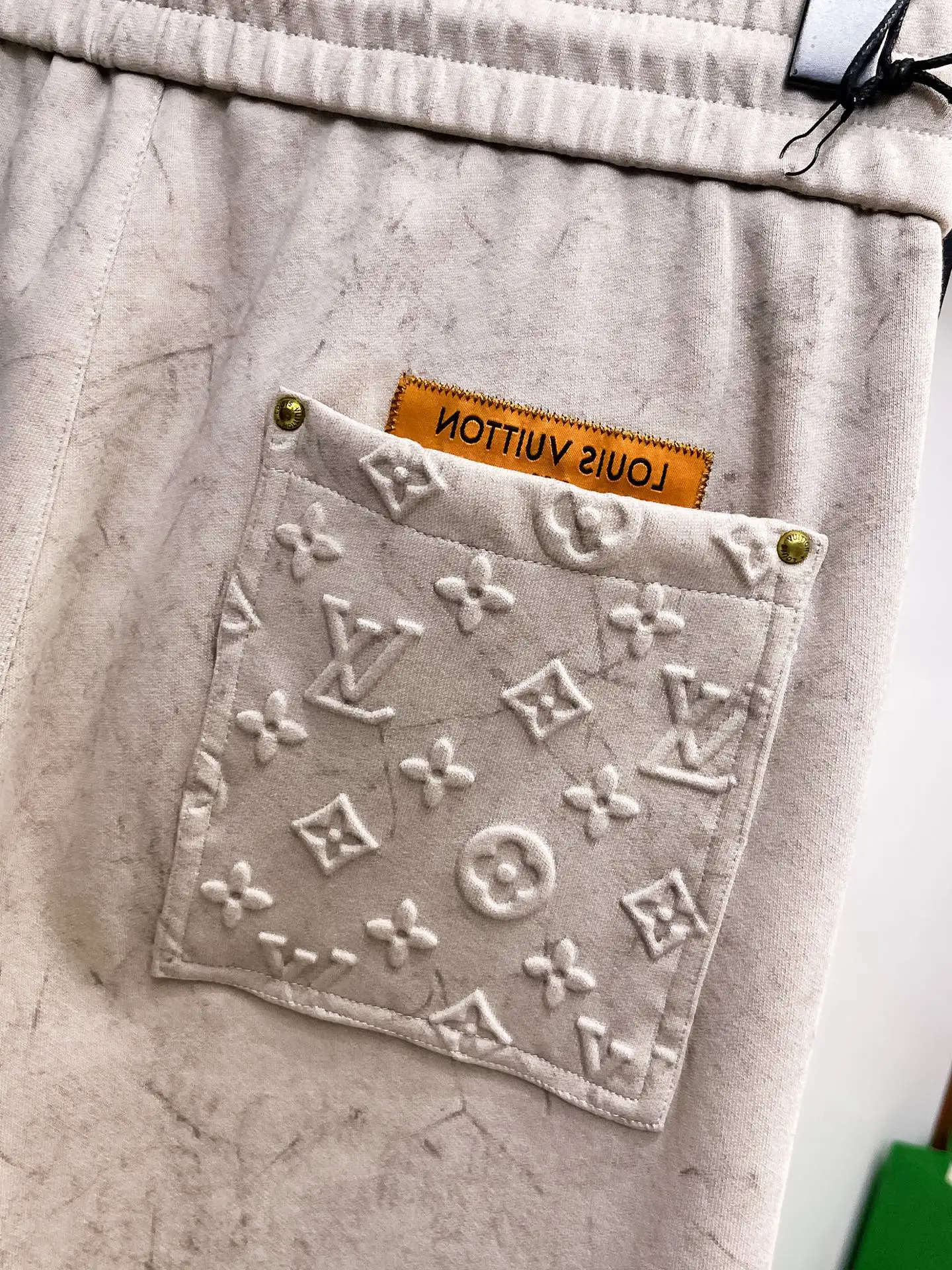 Monogram Embossed Cotton-Blend Sweatpants D29014901 — view 9