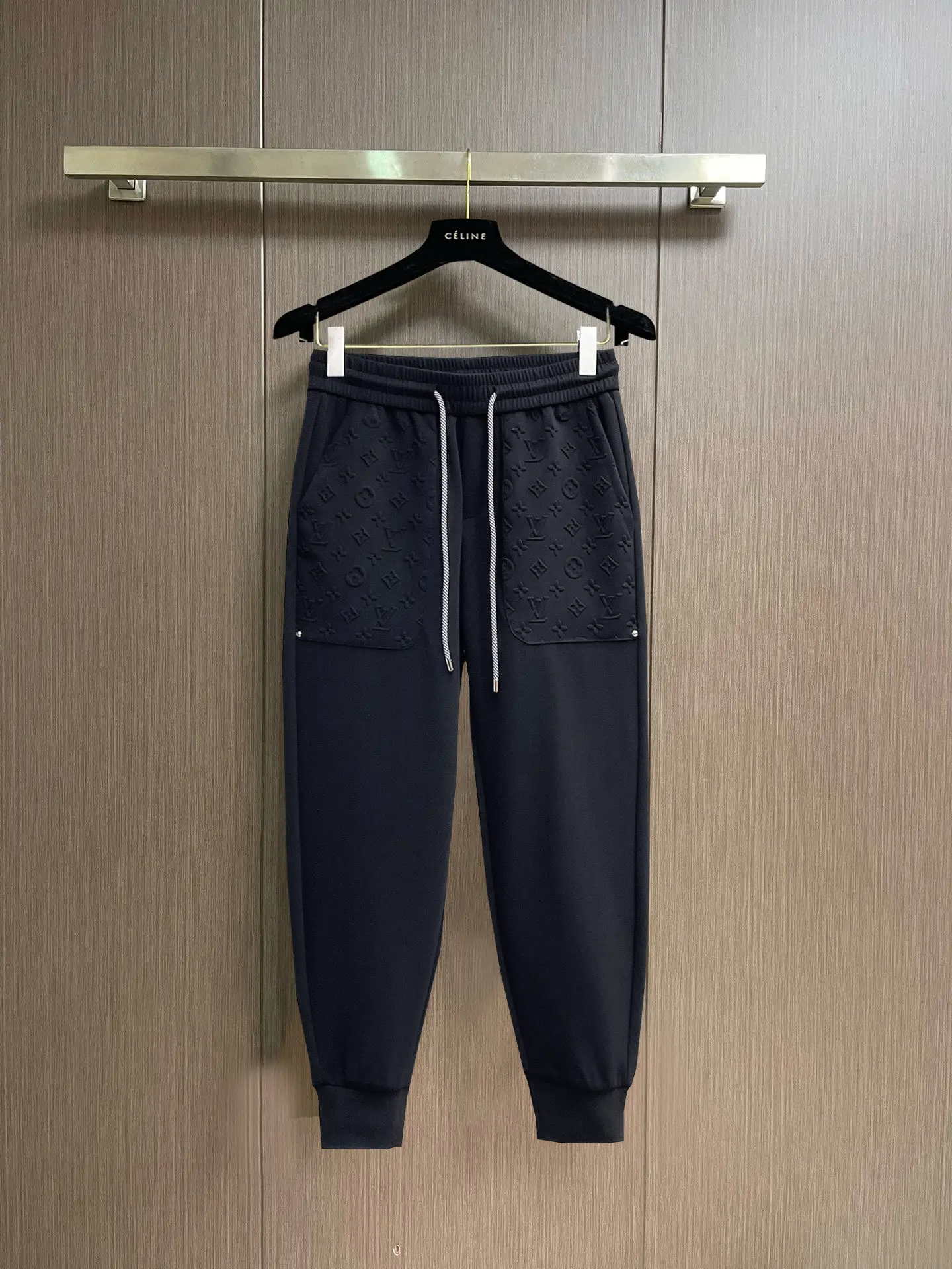 Monogram Embossed Cotton-Blend Sweatpants D29014982