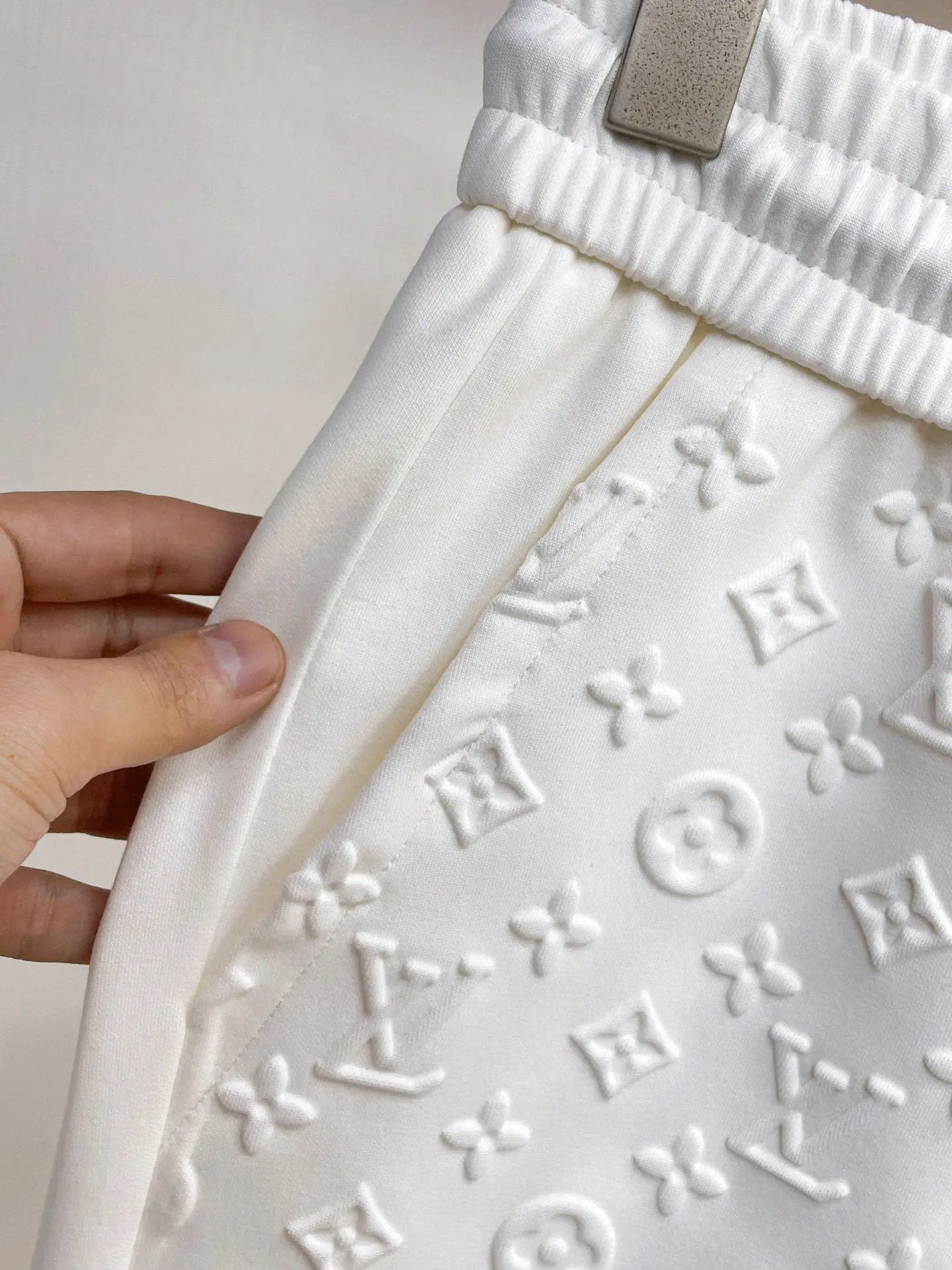 Monogram Embossed Cotton-Blend Sweatpants D29014981 — view 4