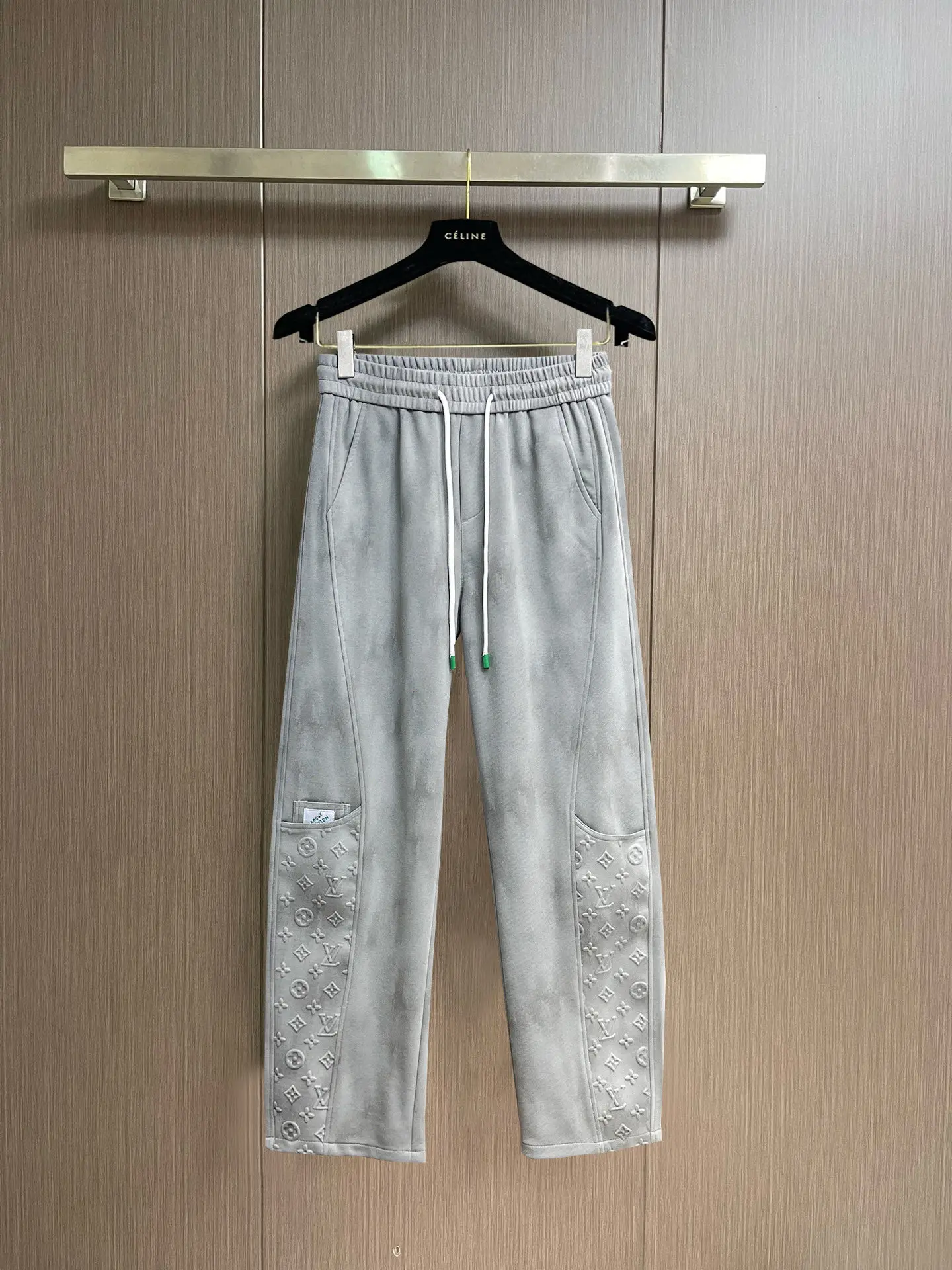 Monogram Embossed Cotton-Blend Sweatpants D29014975