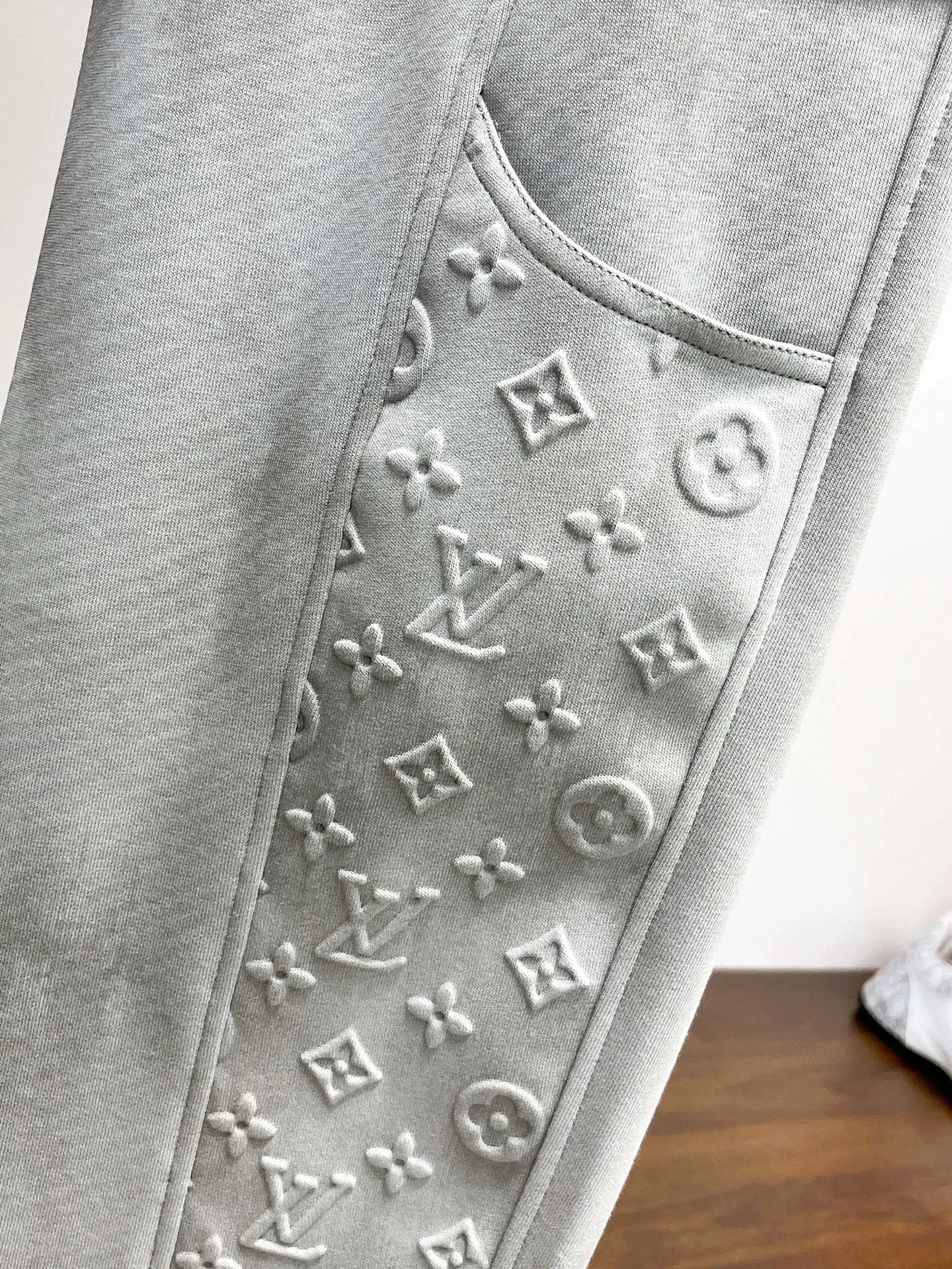 Monogram Embossed Cotton-Blend Sweatpants D29014975 — view 5