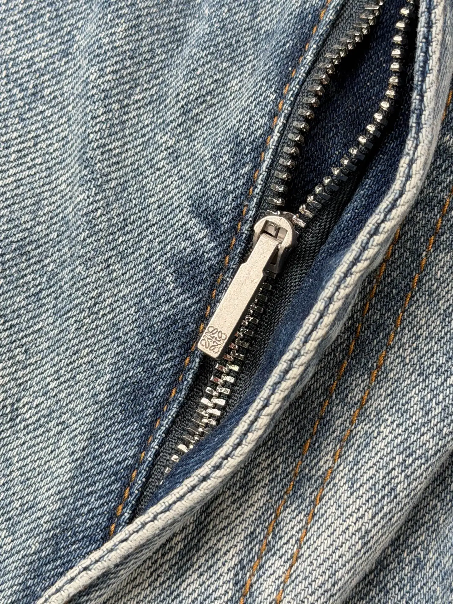 Leather-Trimmed Wide-Leg Carpenter Jeans D29018753 — view 4