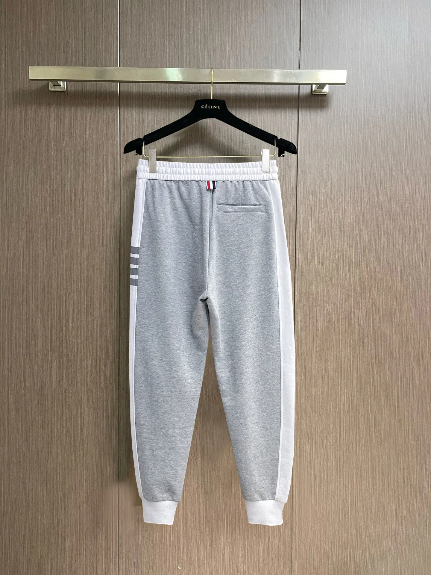 Striped Cotton-Blend Jersey Sweatpants D29015005 — view 2