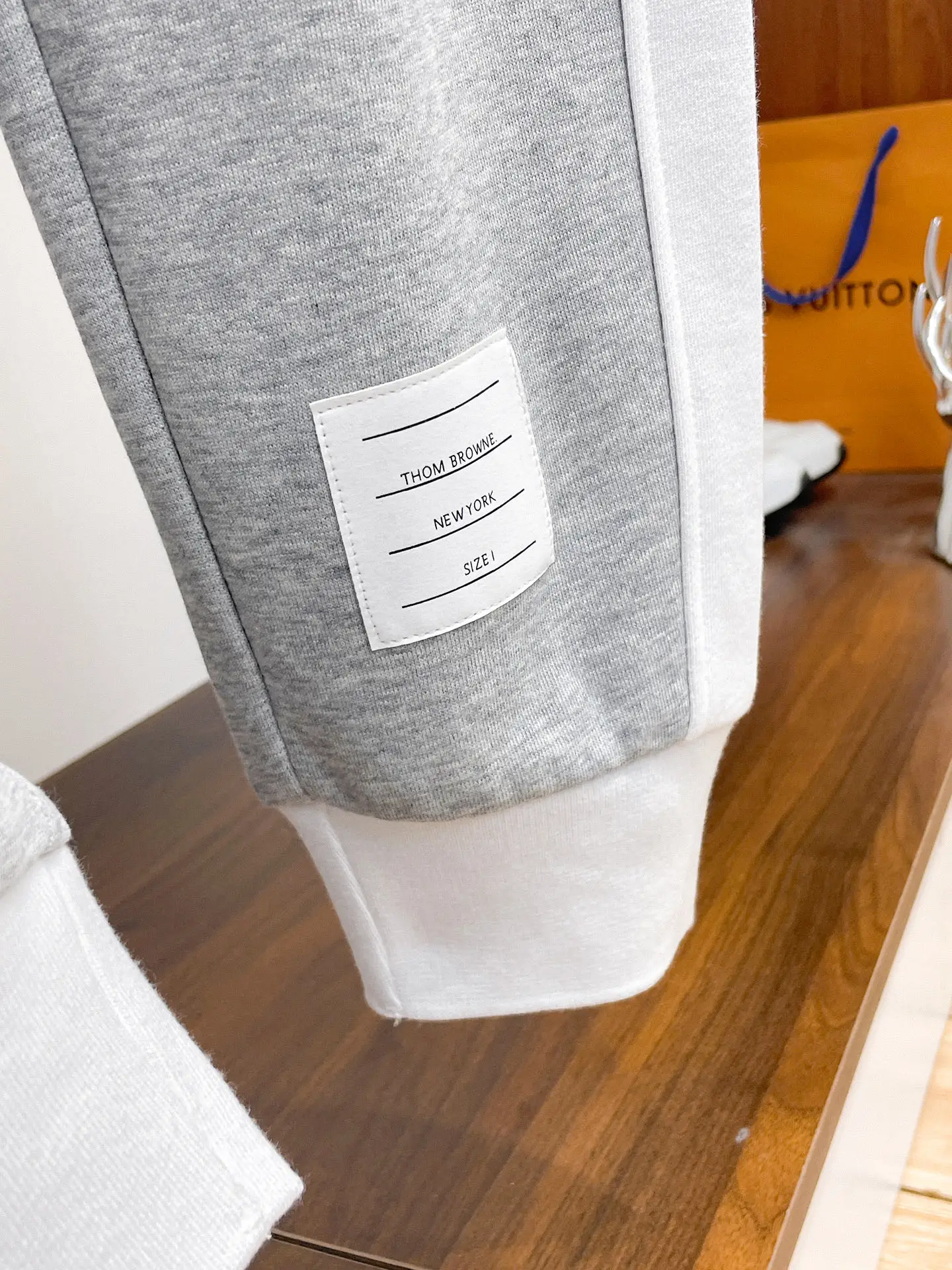 Striped Cotton-Blend Jersey Sweatpants D29015005 — view 8