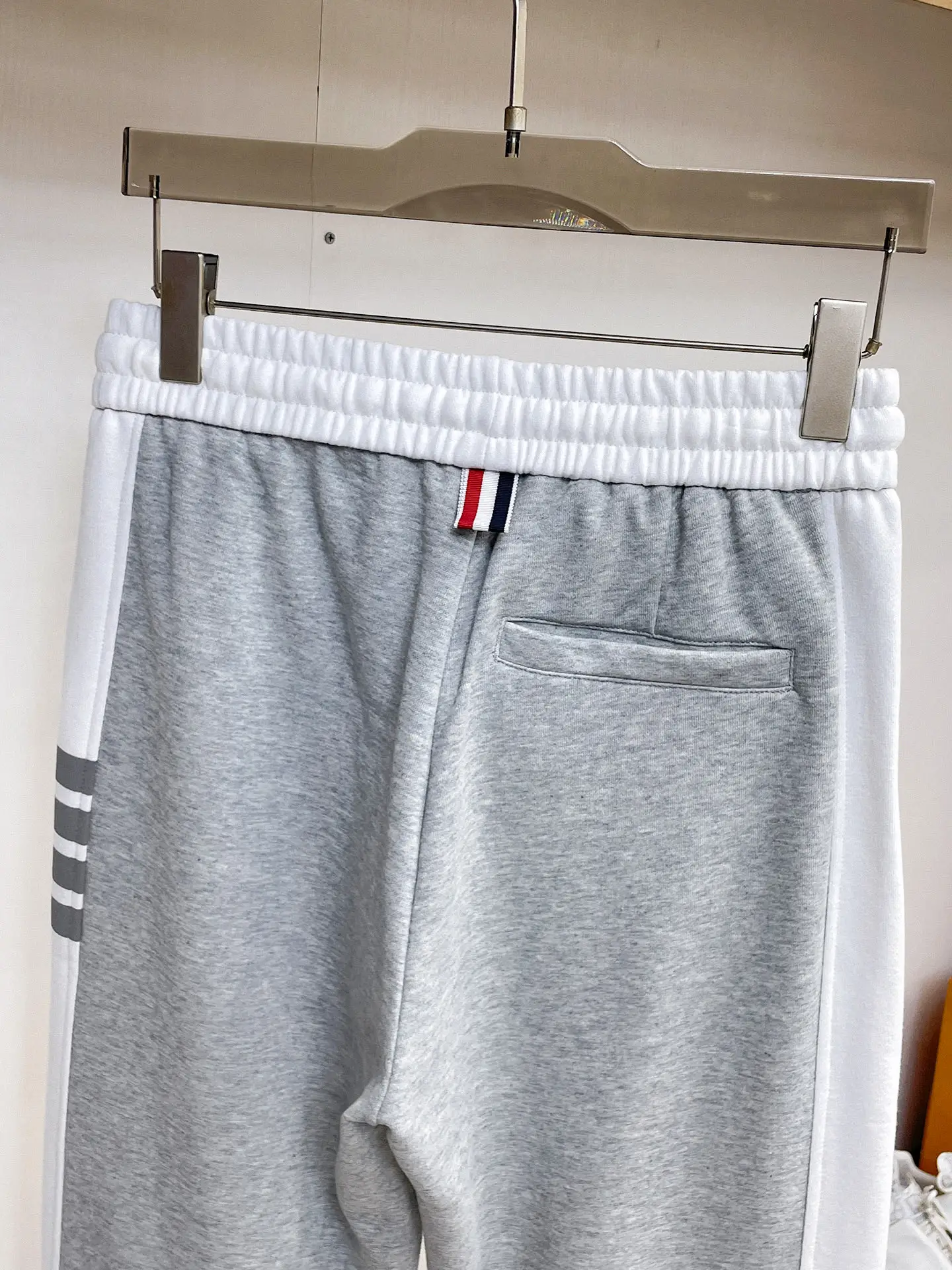 Striped Cotton-Blend Jersey Sweatpants D29015005 — view 9