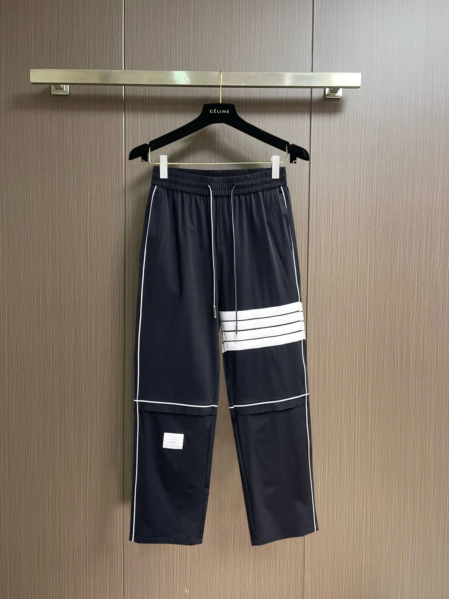 Striped Detail Drawstring Trousers D29014996