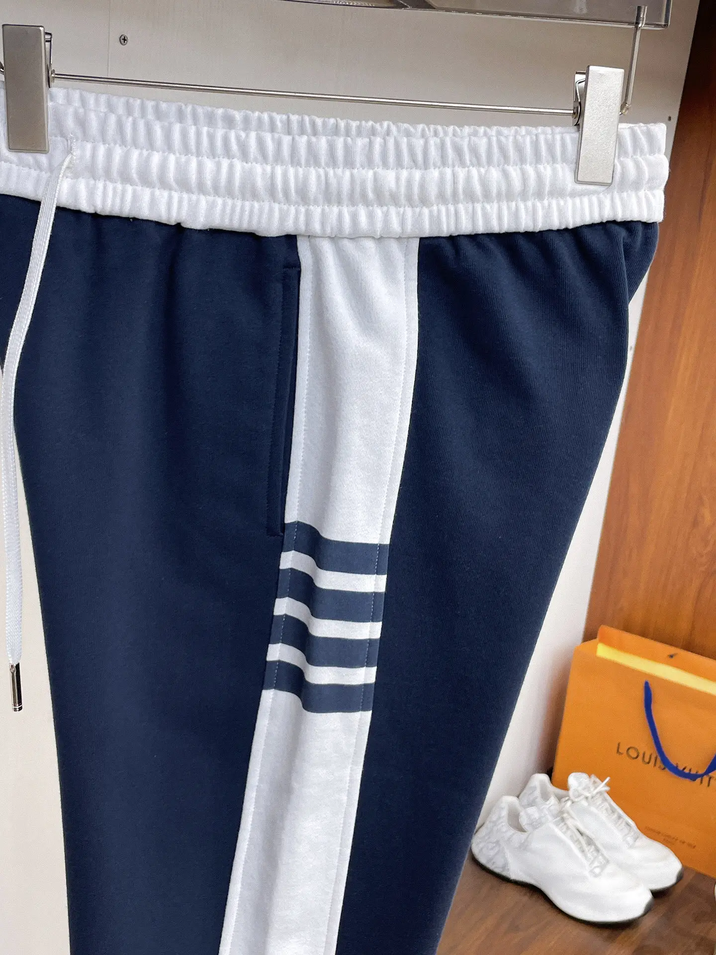 Striped Cotton-Blend Sweatpants D29015004 — view 4