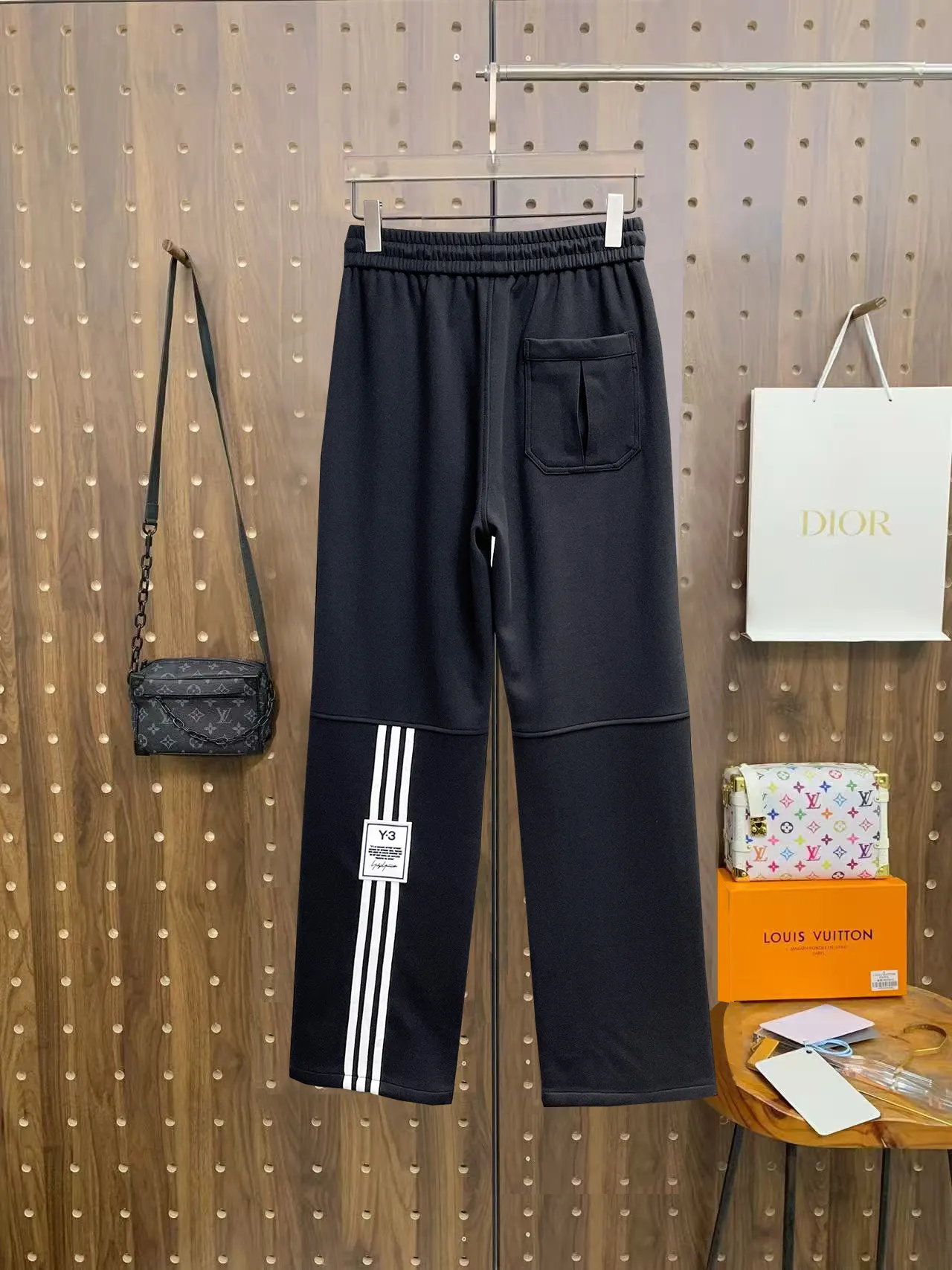 Y-3 Logo-Print Drawstring Sweatpants D29014928 — view 2