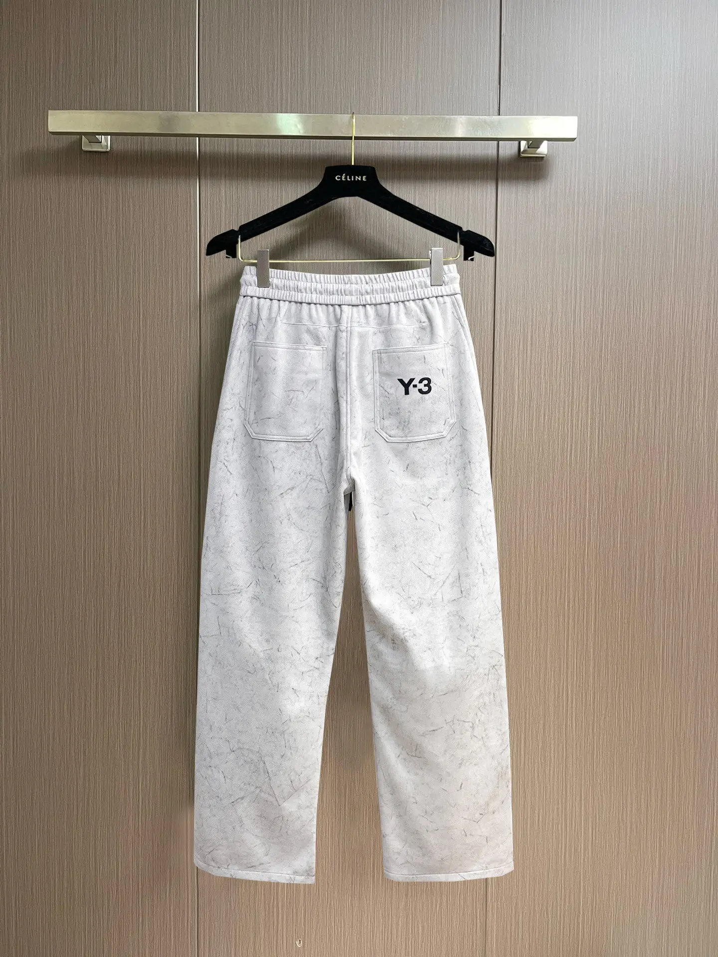 Y-3 Logo Print Drawstring Sweatpants D29014993 — view 2