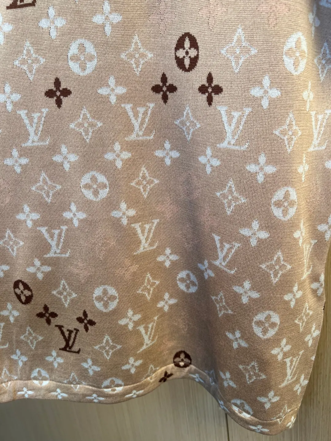 Monogram Jacquard Knit Short-Sleeve Sweater D29520556 — view 5