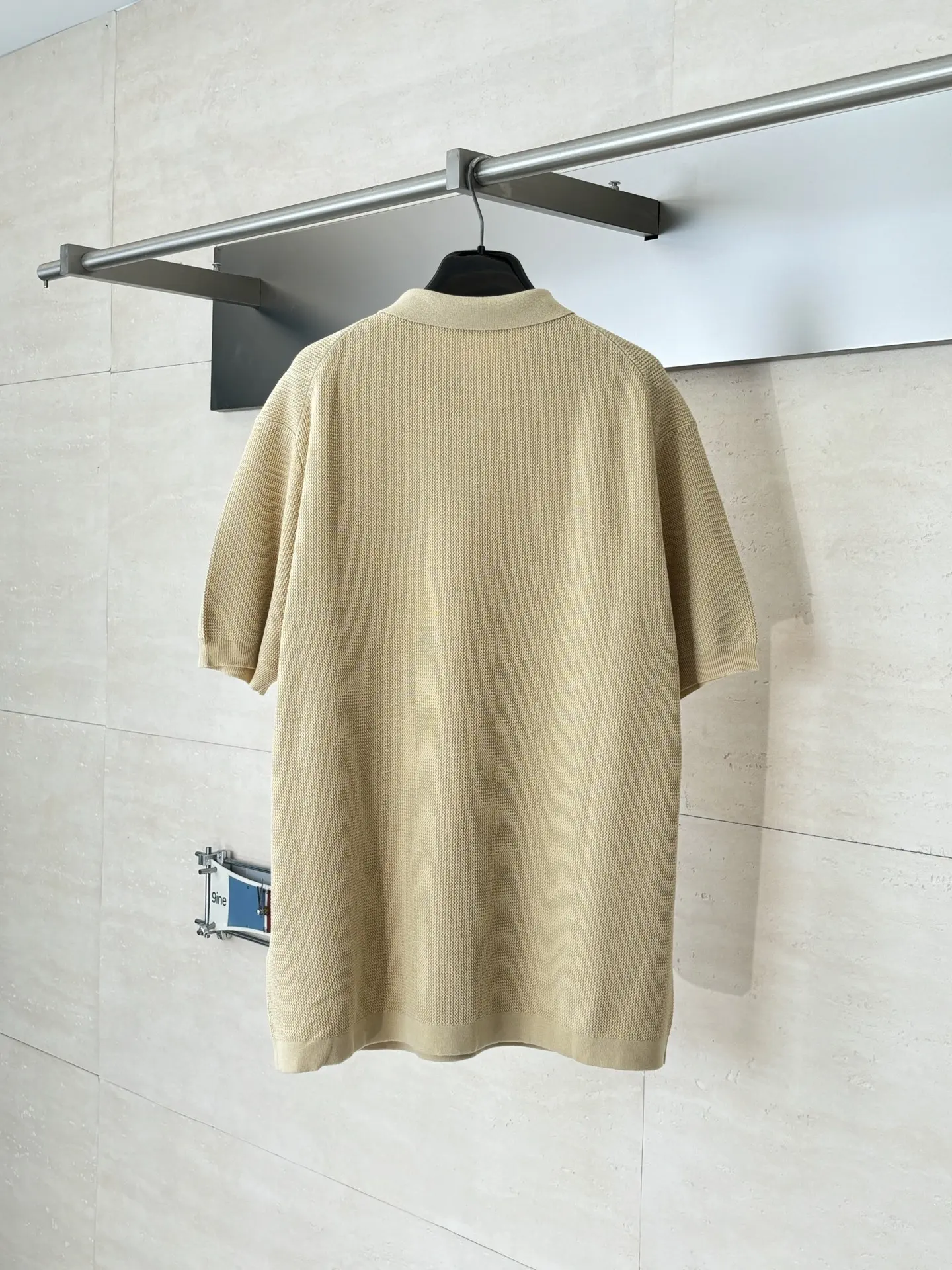 Waffle-Knit Silk-Blend Polo Shirt D29518619 — view 2