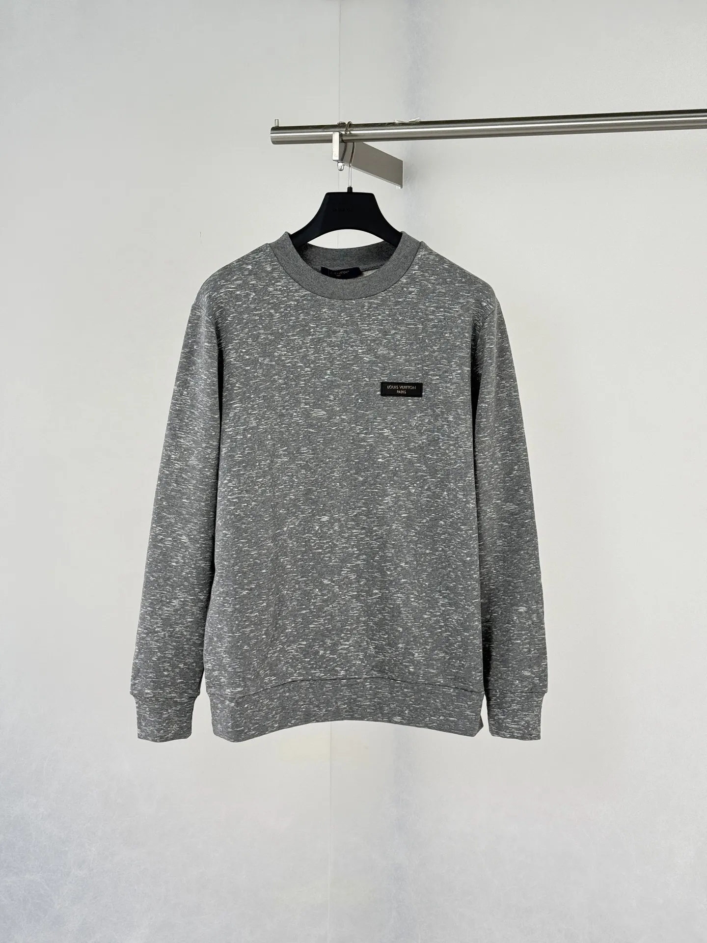 Reflective Monogram Marl Crew-Neck Sweatshirt D29522016