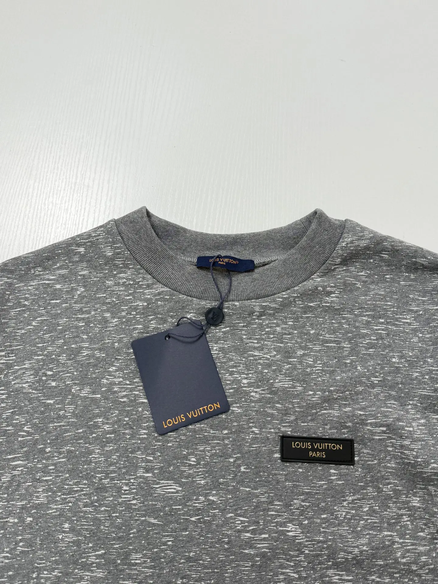 Reflective Monogram Marl Crew-Neck Sweatshirt D29522016 — view 4