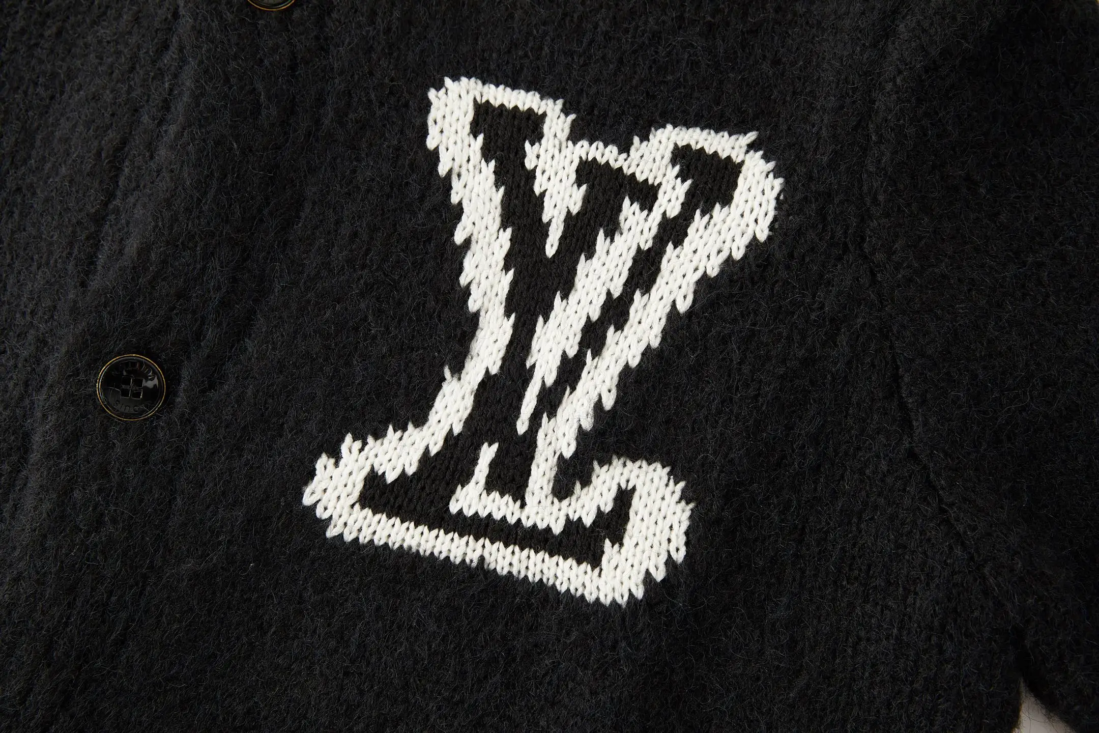 Logo Jacquard Wool-Cashmere Cardigan D29522361 — view 4