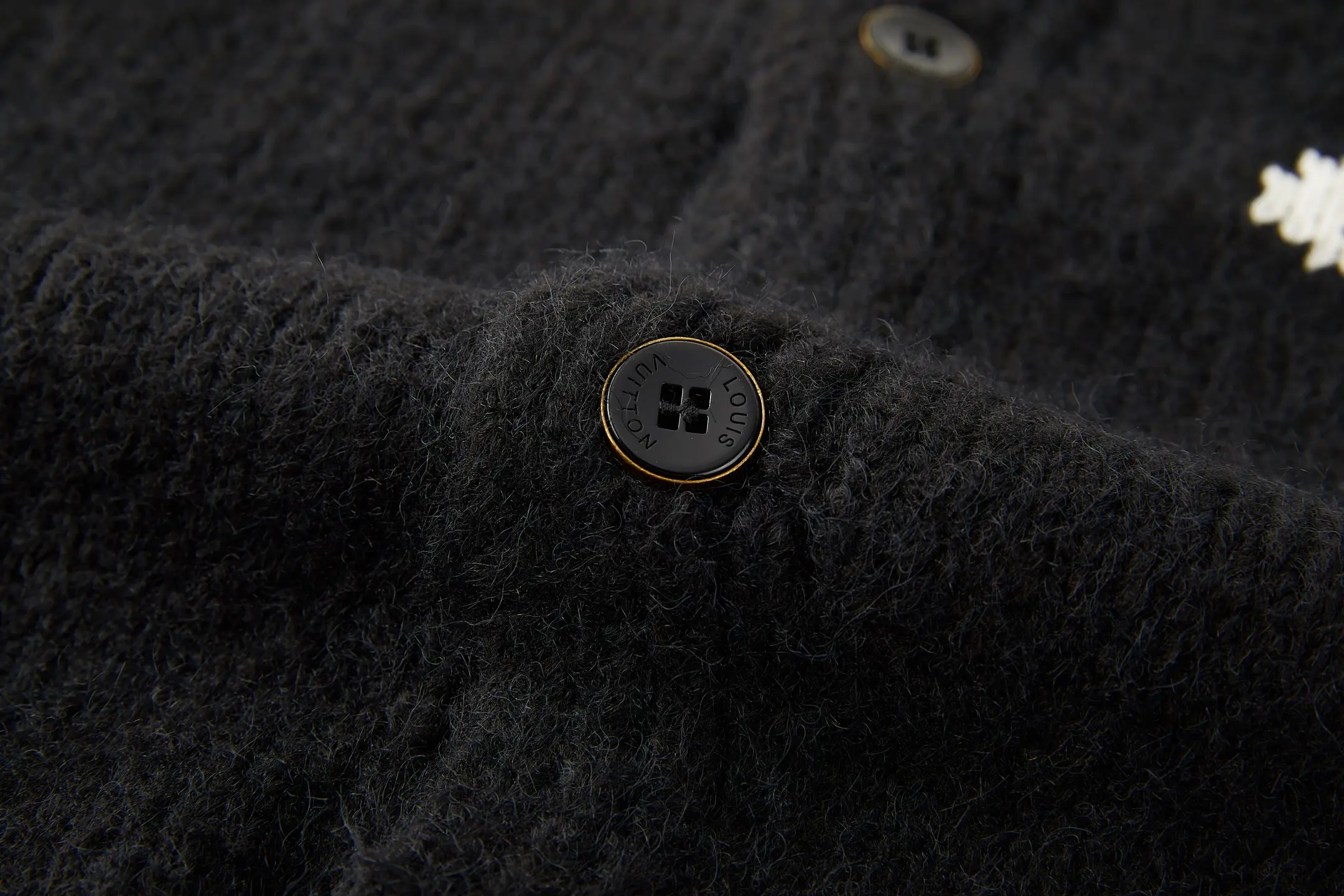 Logo Jacquard Wool-Cashmere Cardigan D29522361 — view 7