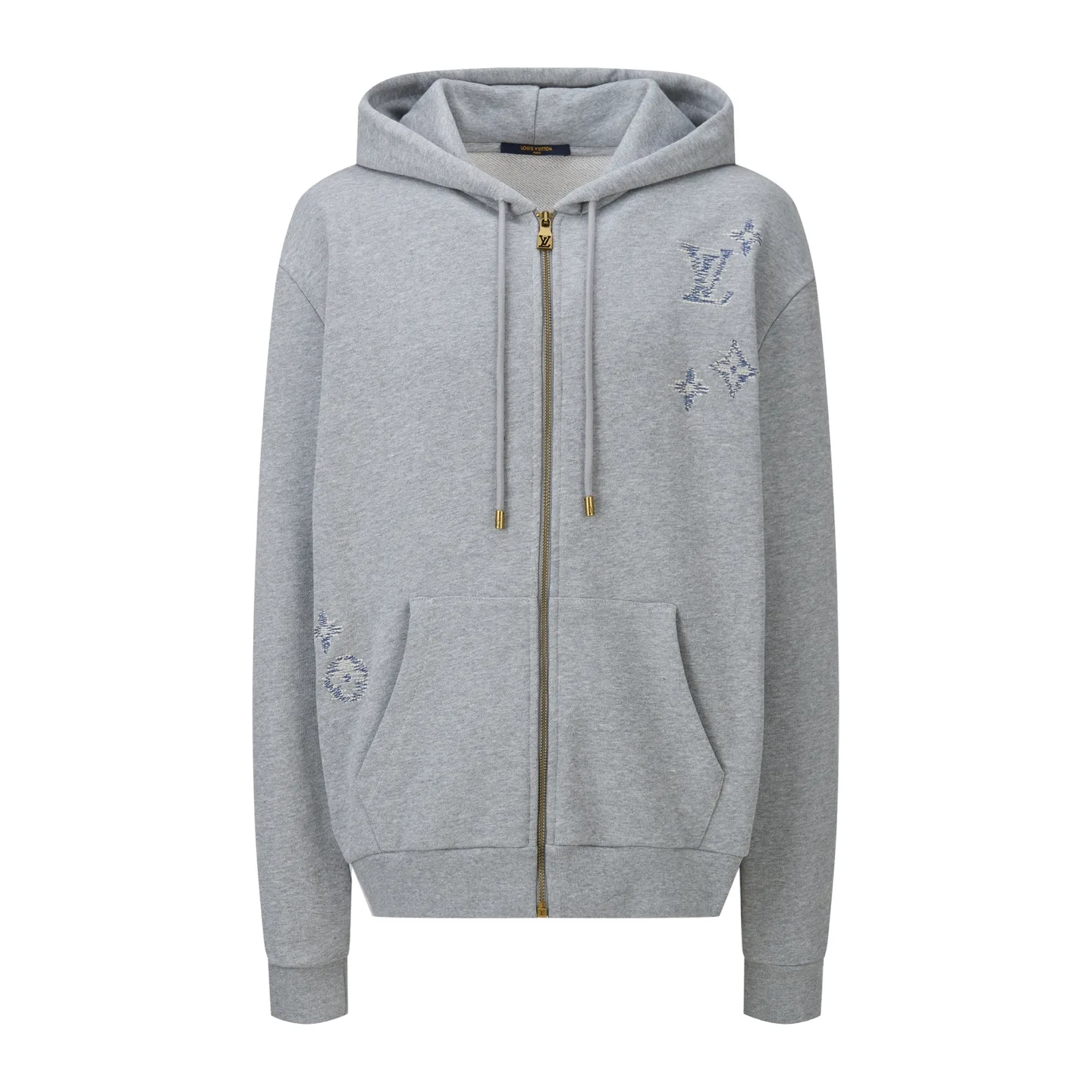 Monogram Sashiko Embroidered Zip-Up Hoodie D29522371