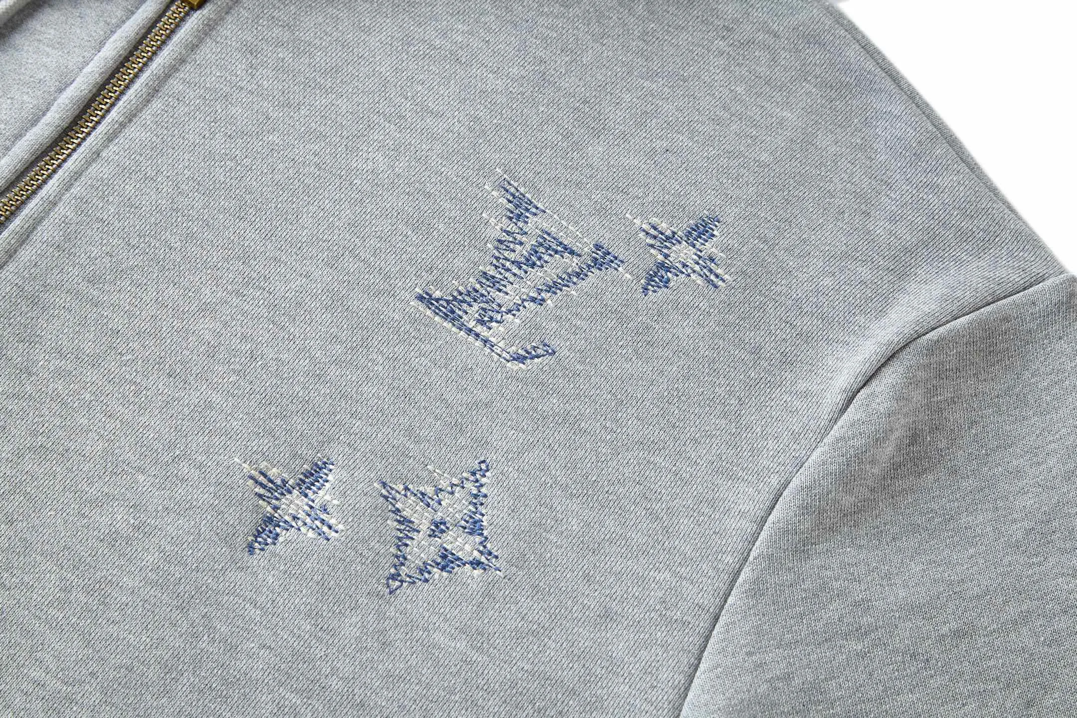Monogram Sashiko Embroidered Zip-Up Hoodie D29522371 — view 6