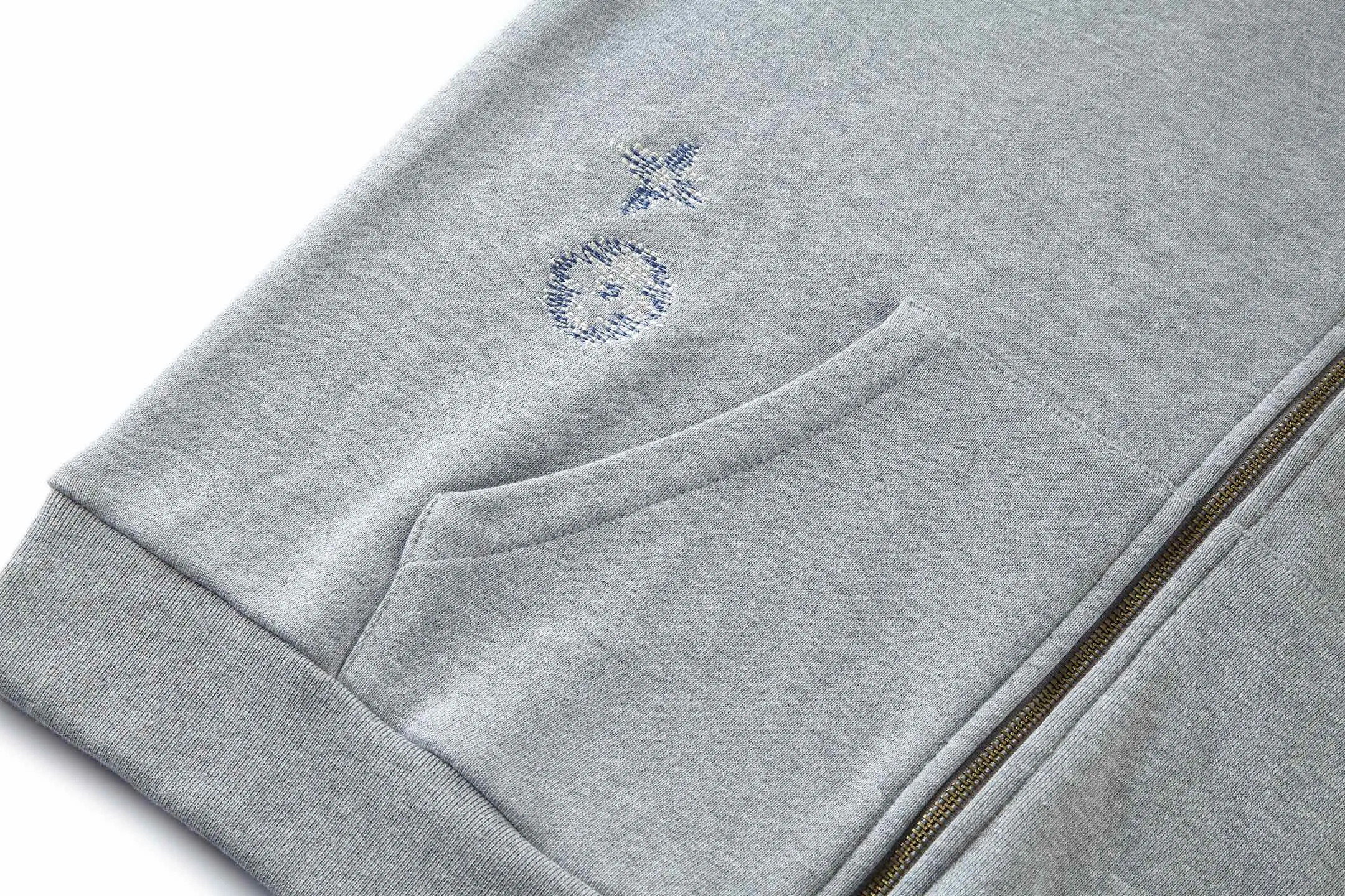 Monogram Sashiko Embroidered Zip-Up Hoodie D29522371 — view 7