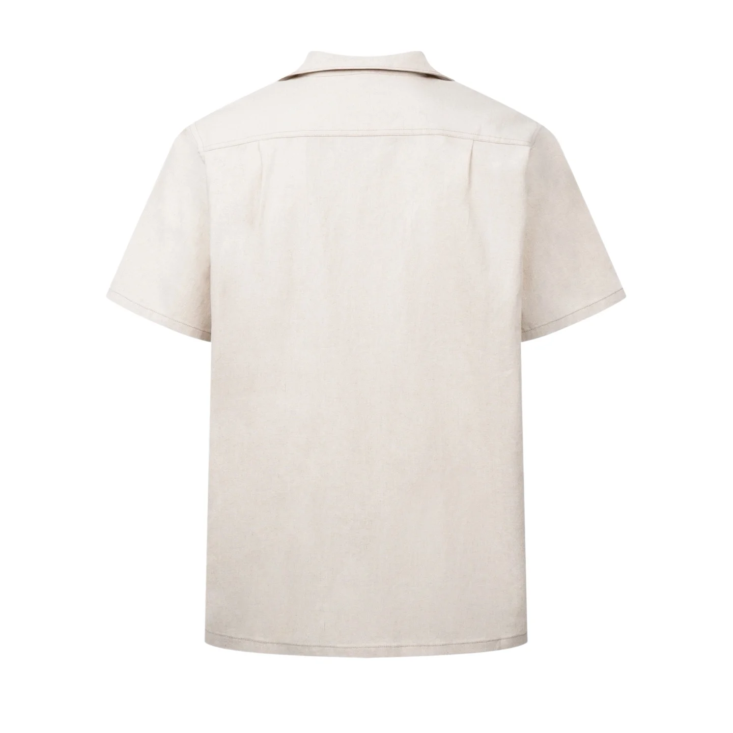 Logo-Plaque Cotton and Linen-Blend Shirt D29522503 — view 2
