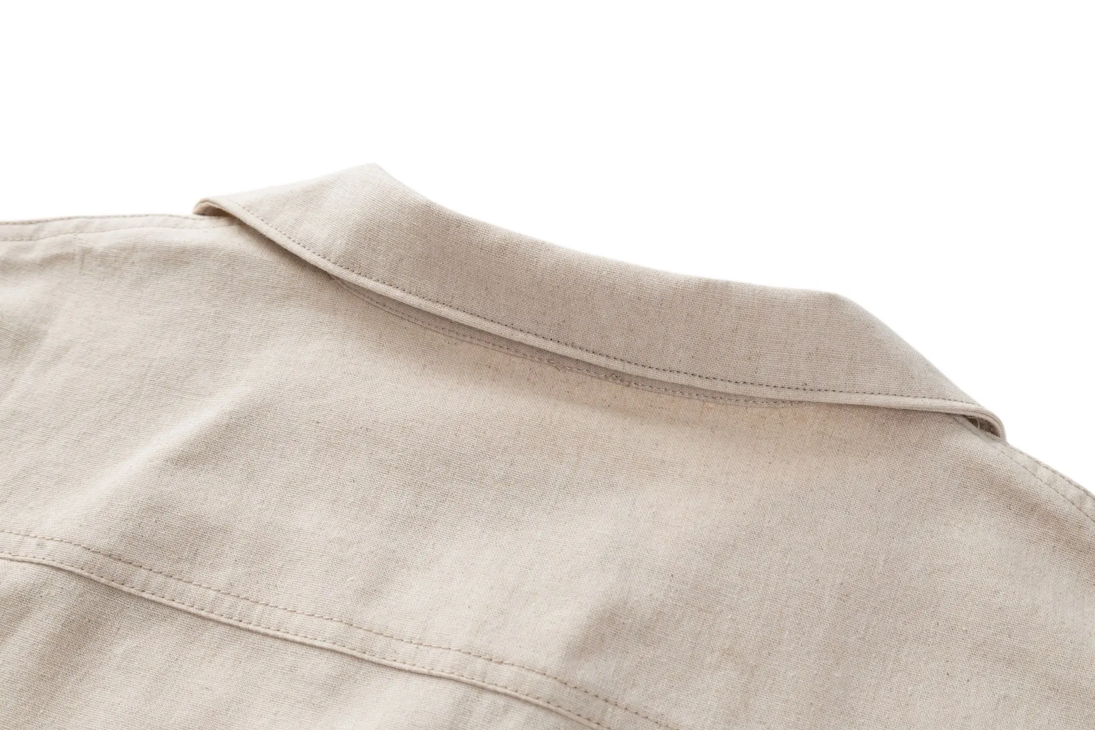 Logo-Plaque Cotton and Linen-Blend Shirt D29522503 — view 4