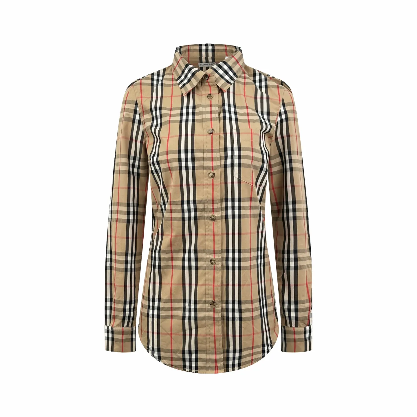Vintage Check Stretch Cotton Twill Shirt D29519170