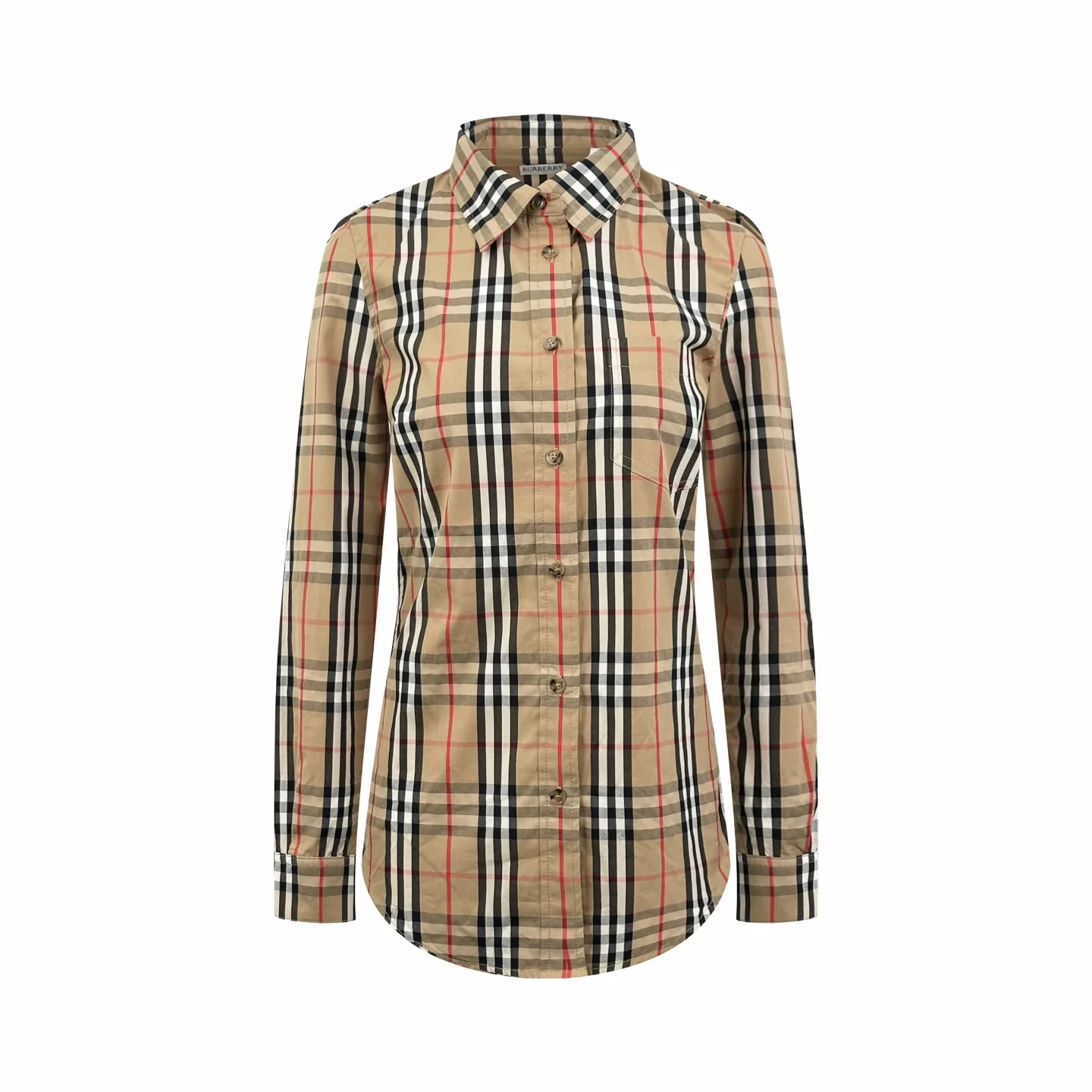 Vintage Check Stretch Cotton Twill Shirt D29519170