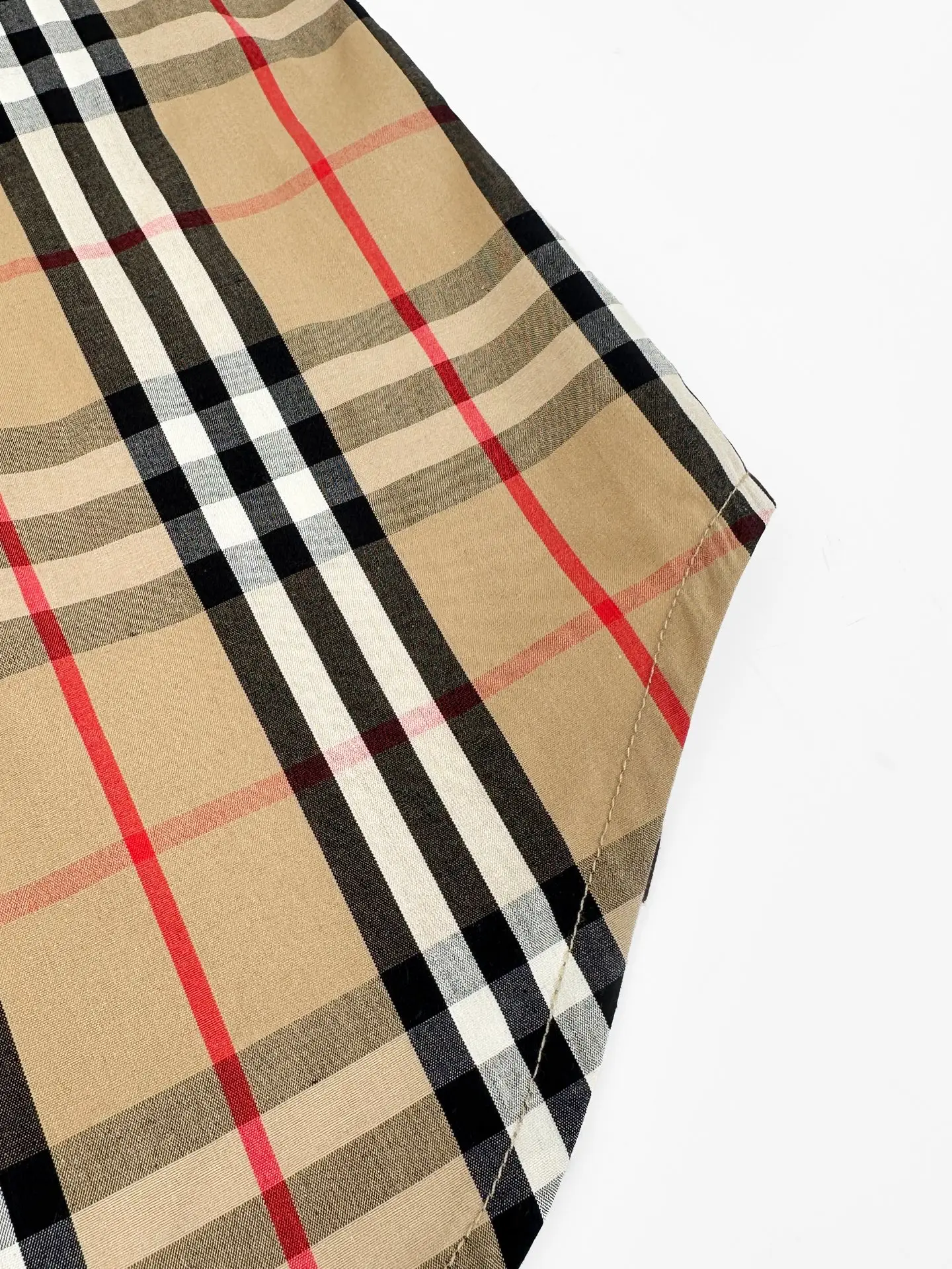 Vintage Check Stretch Cotton Twill Shirt D29519170 — view 8