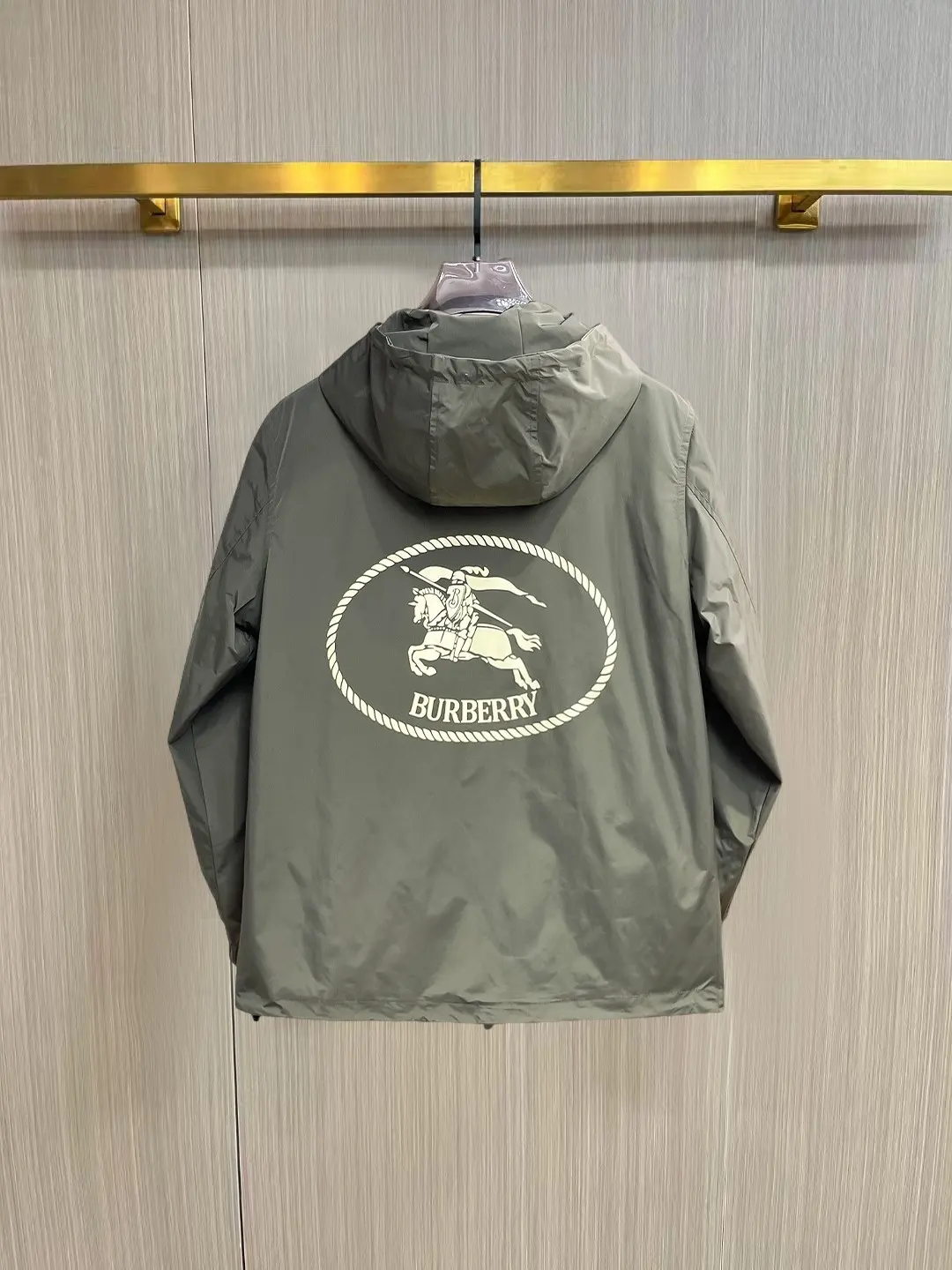 Logo-Appliqué Hooded Shell Jacket D30014765 — view 2