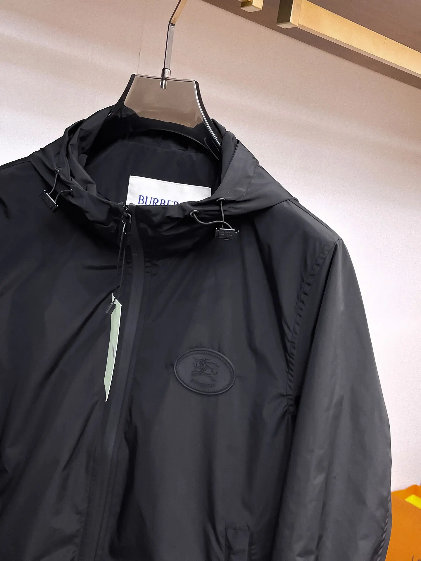 Logo-Appliqué Hooded Shell Jacket D30014766 — view 4