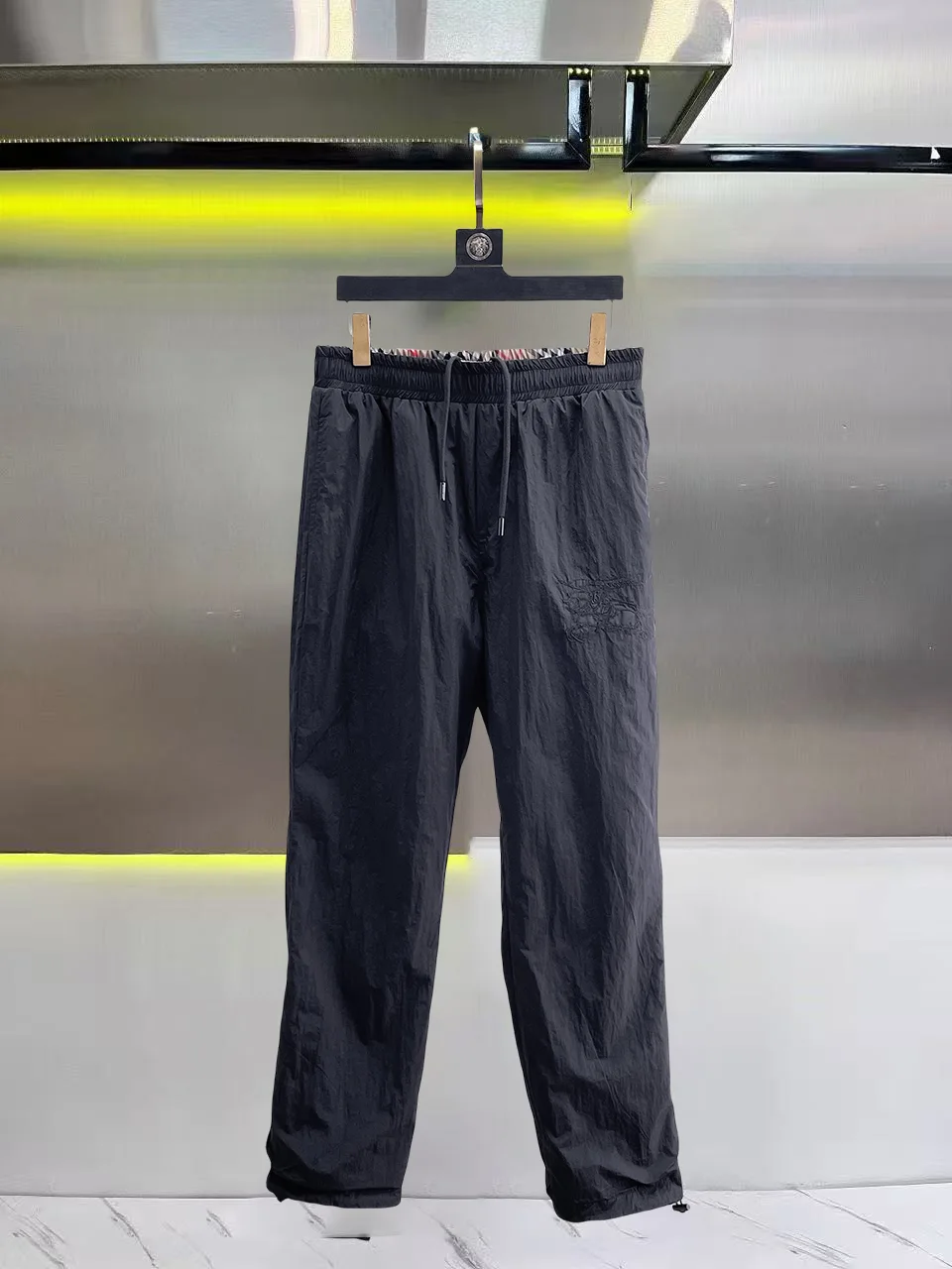 Check Print Drawstring Trousers D30014836 — view 3