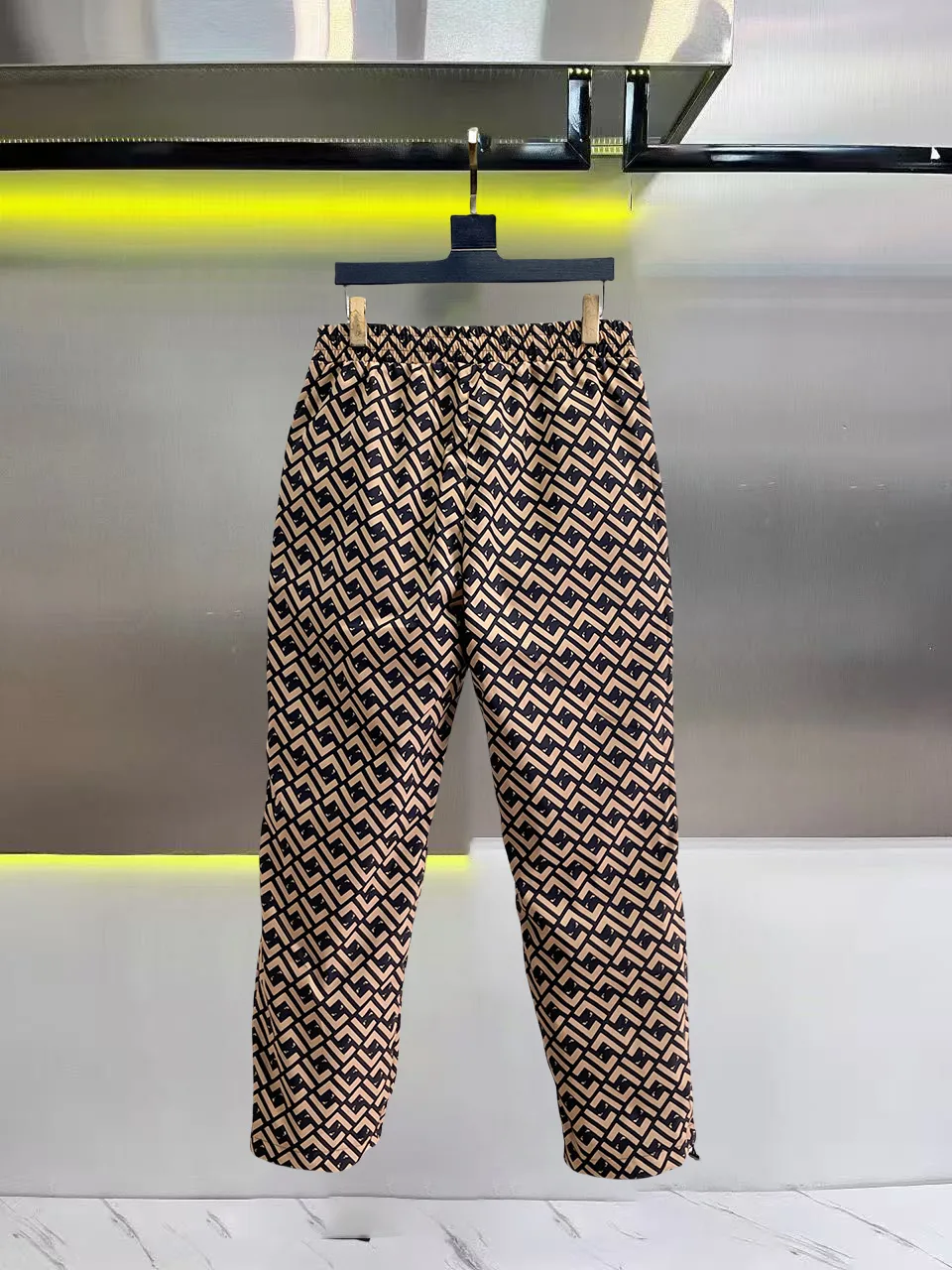 FF Monogram Print Drawstring Trousers D30014835 — view 2