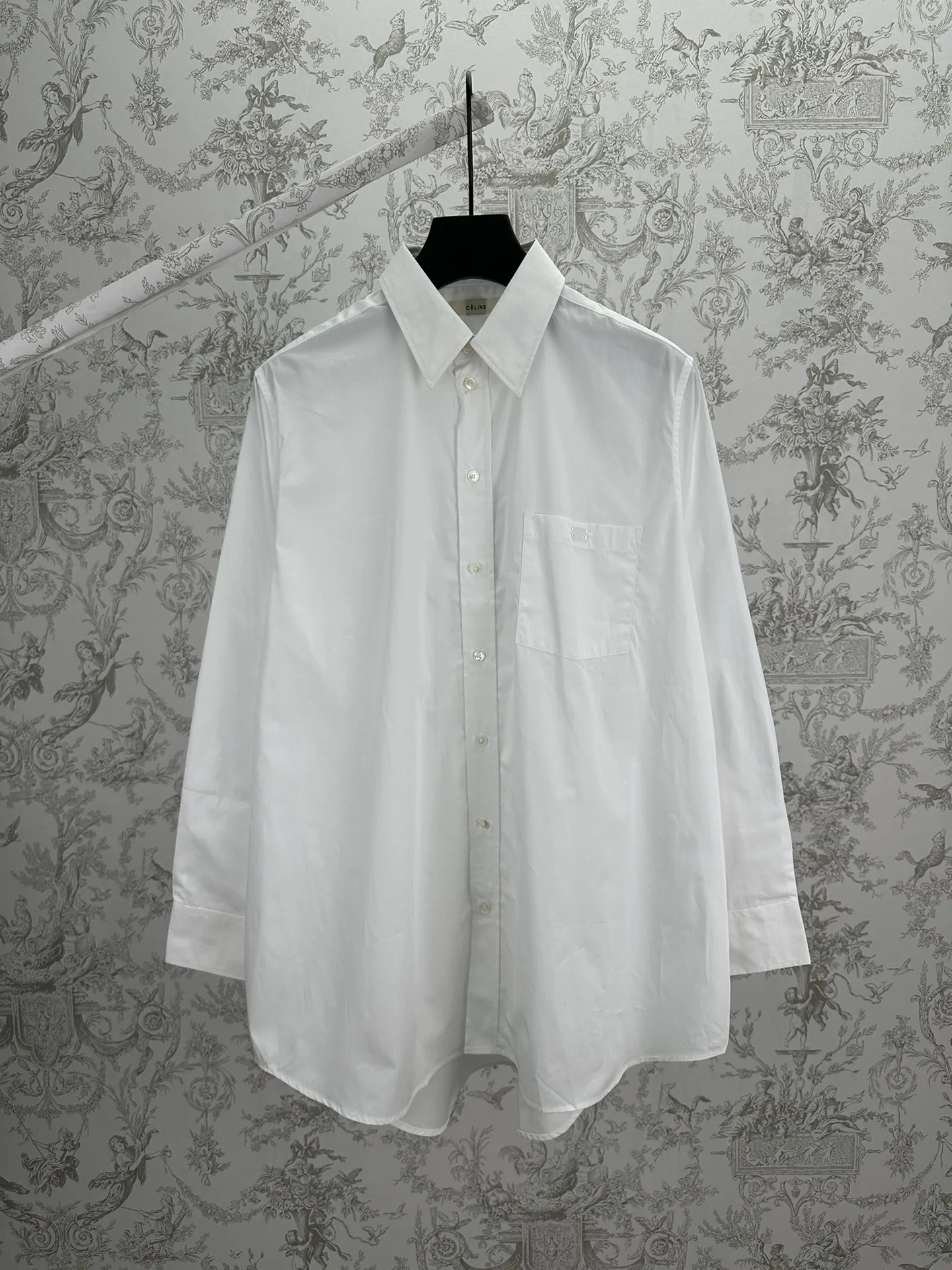 Embroidered Logo Cotton Poplin Shirt D30014381