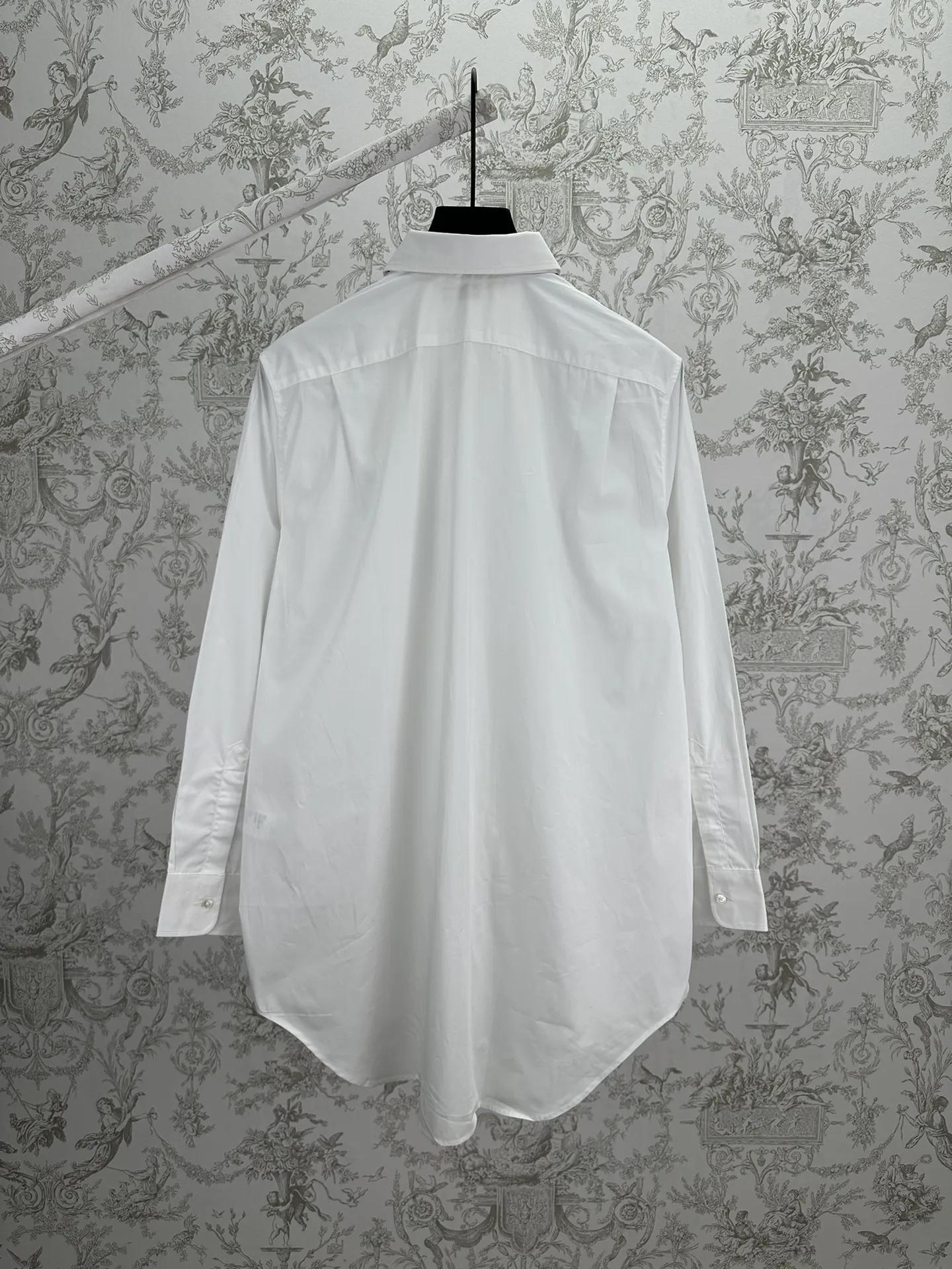 Embroidered Logo Cotton Poplin Shirt D30014381 — view 2