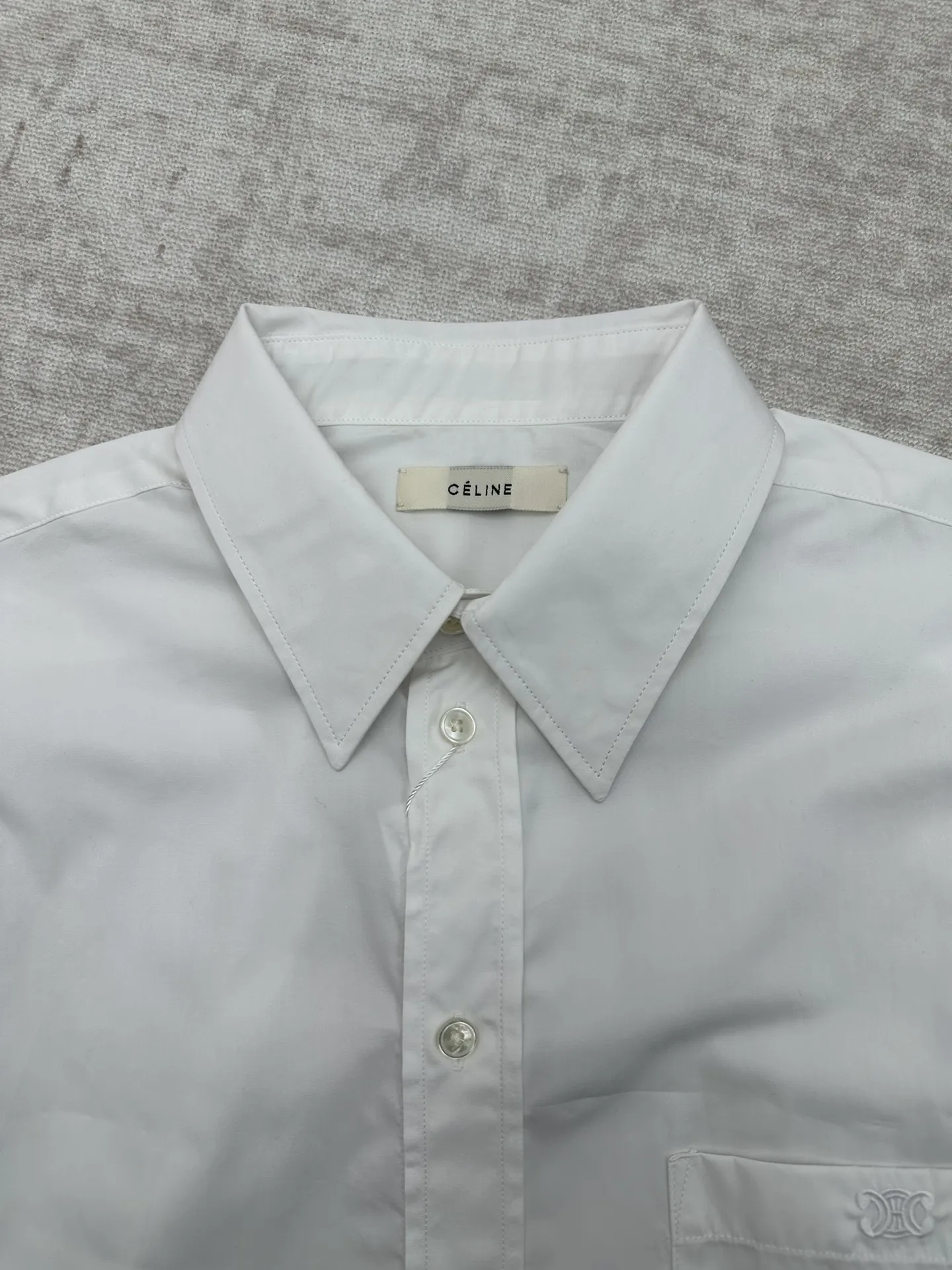 Embroidered Logo Cotton Poplin Shirt D30014381 — view 3