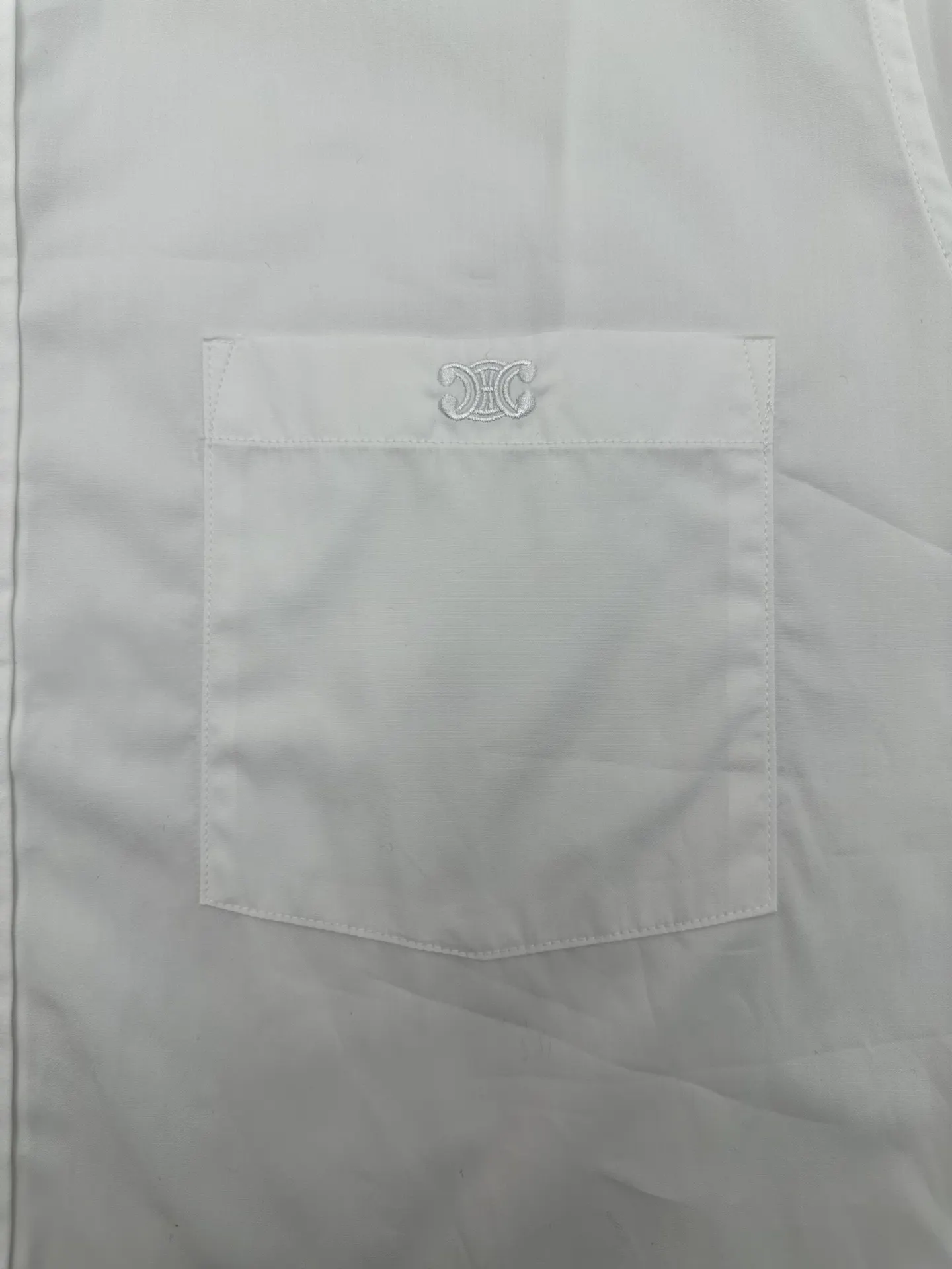 Embroidered Logo Cotton Poplin Shirt D30014381 — view 4